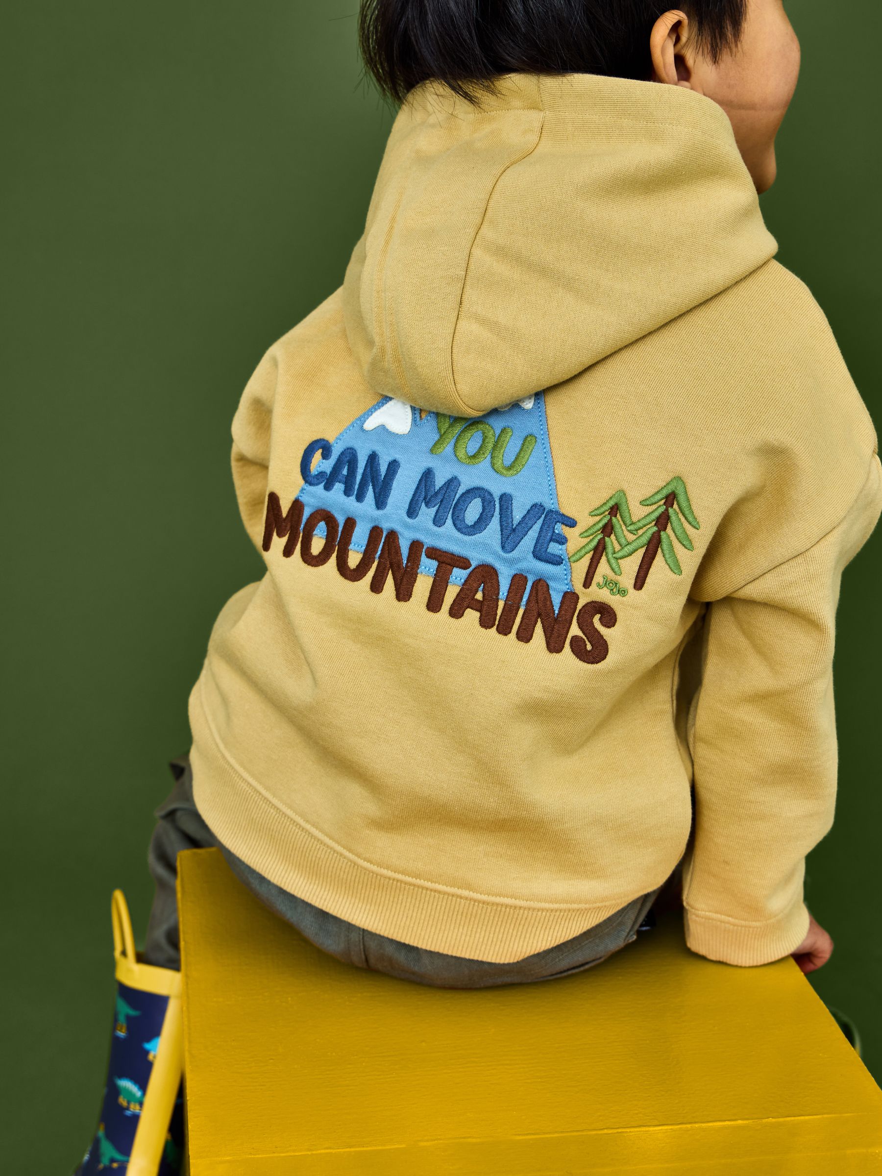 Mustard Yellow Explorer Back Graphic Hoodie - Image 2 of 9