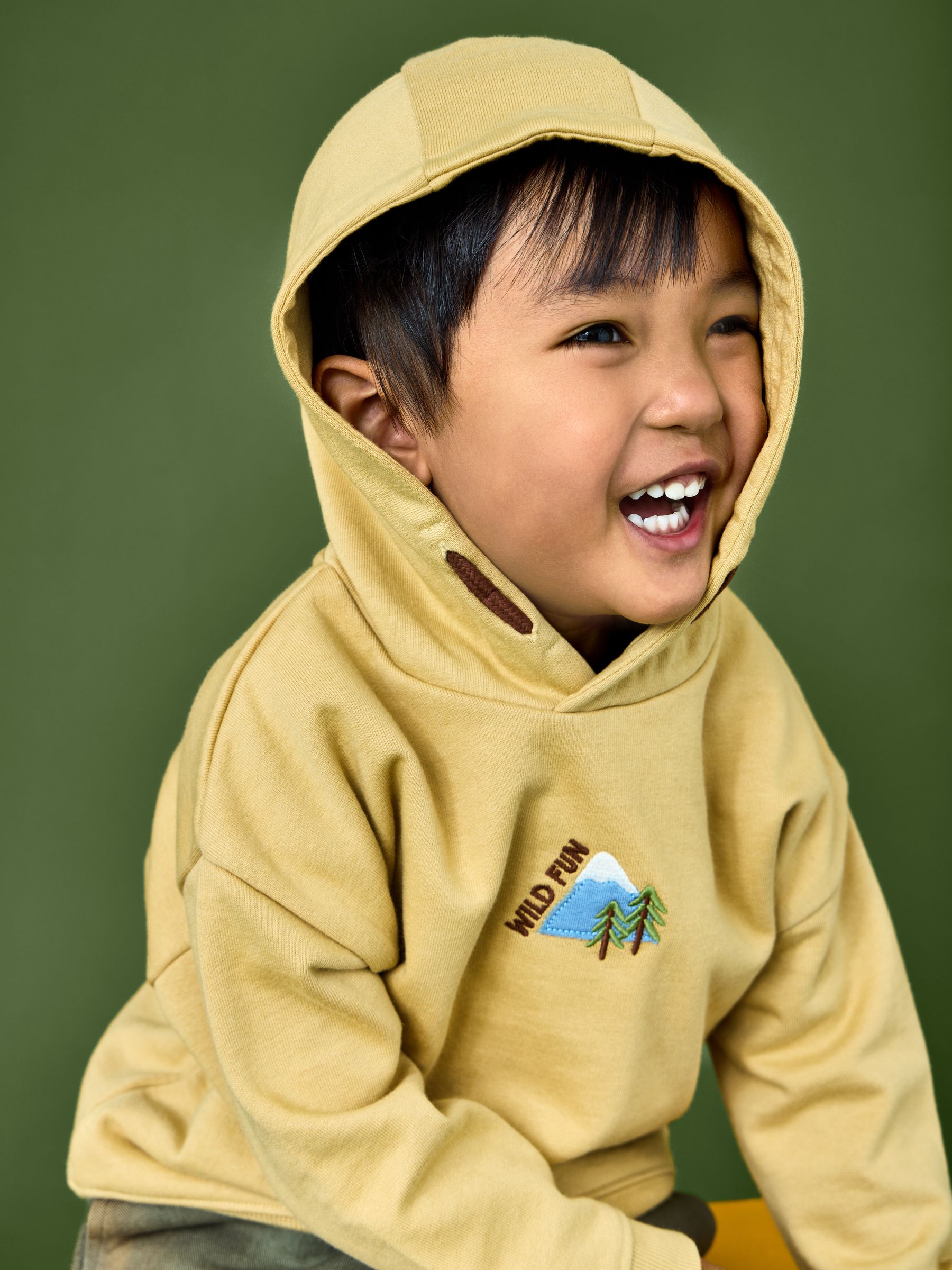 Mustard Yellow Explorer Back Graphic Hoodie - Image 3 of 9