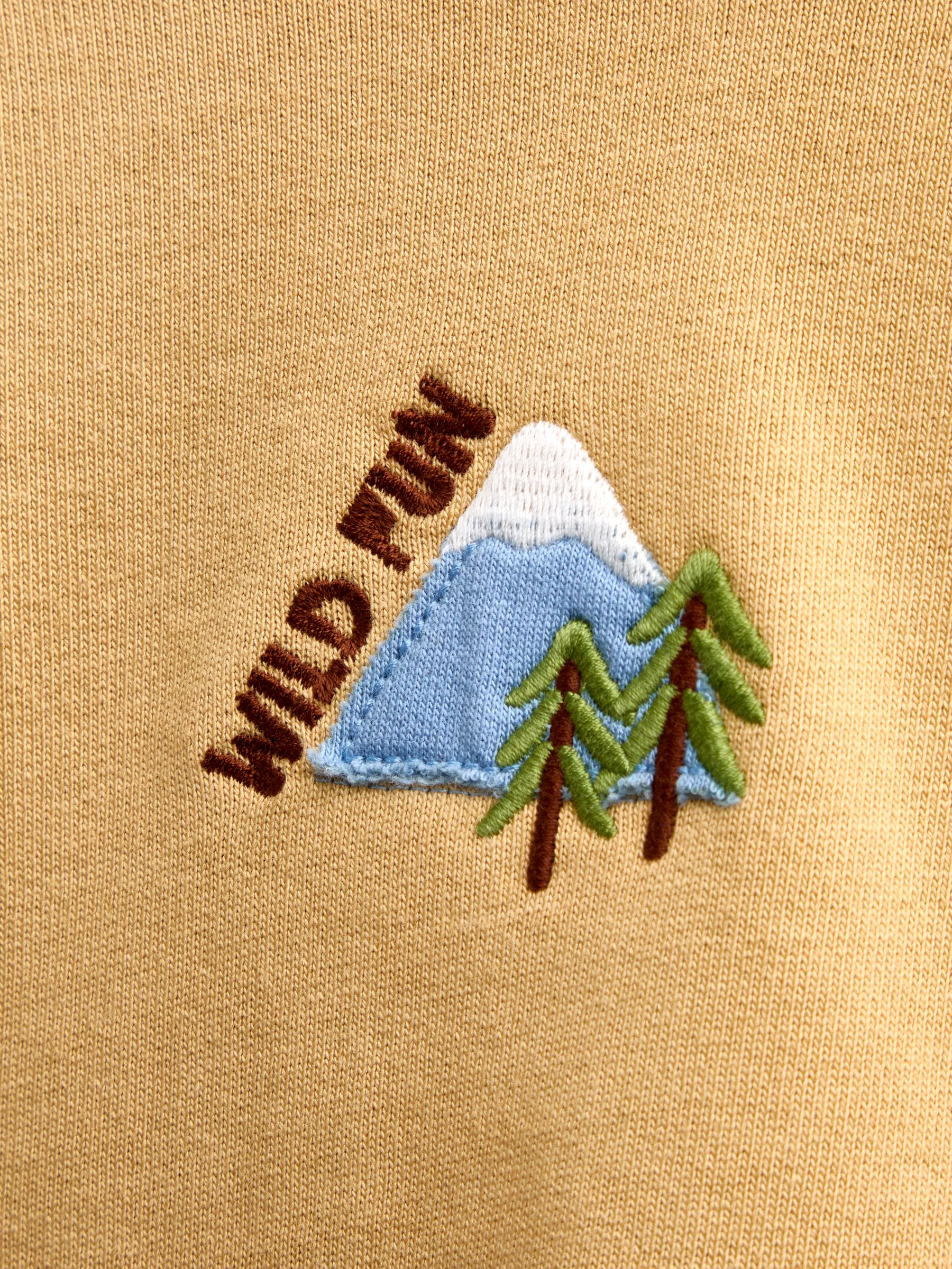 Mustard Yellow Explorer Back Graphic Hoodie - Image 9 of 9