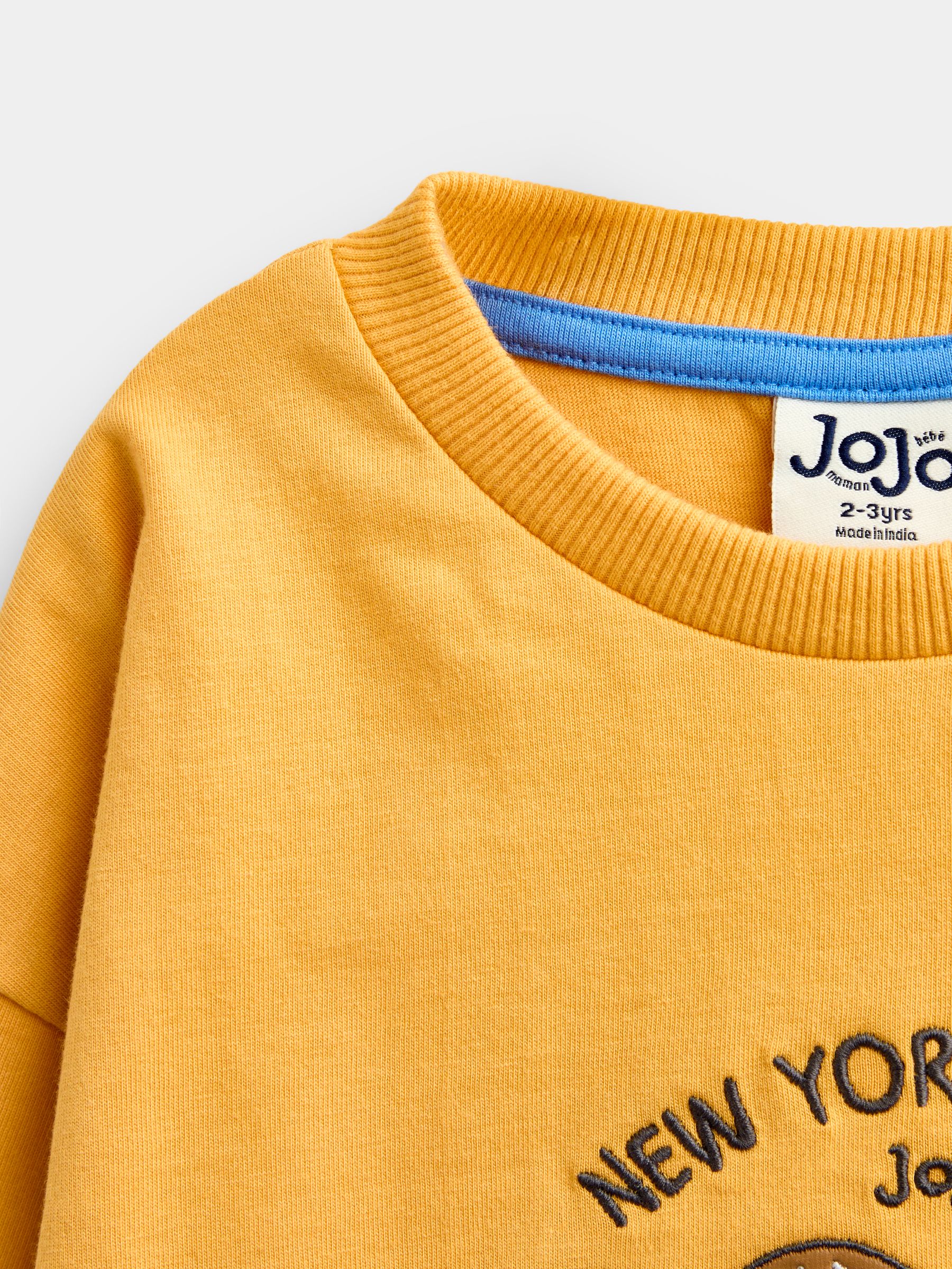 Mustard Yellow Pretzel Long Sleeve Skater Top - Image 5 of 6