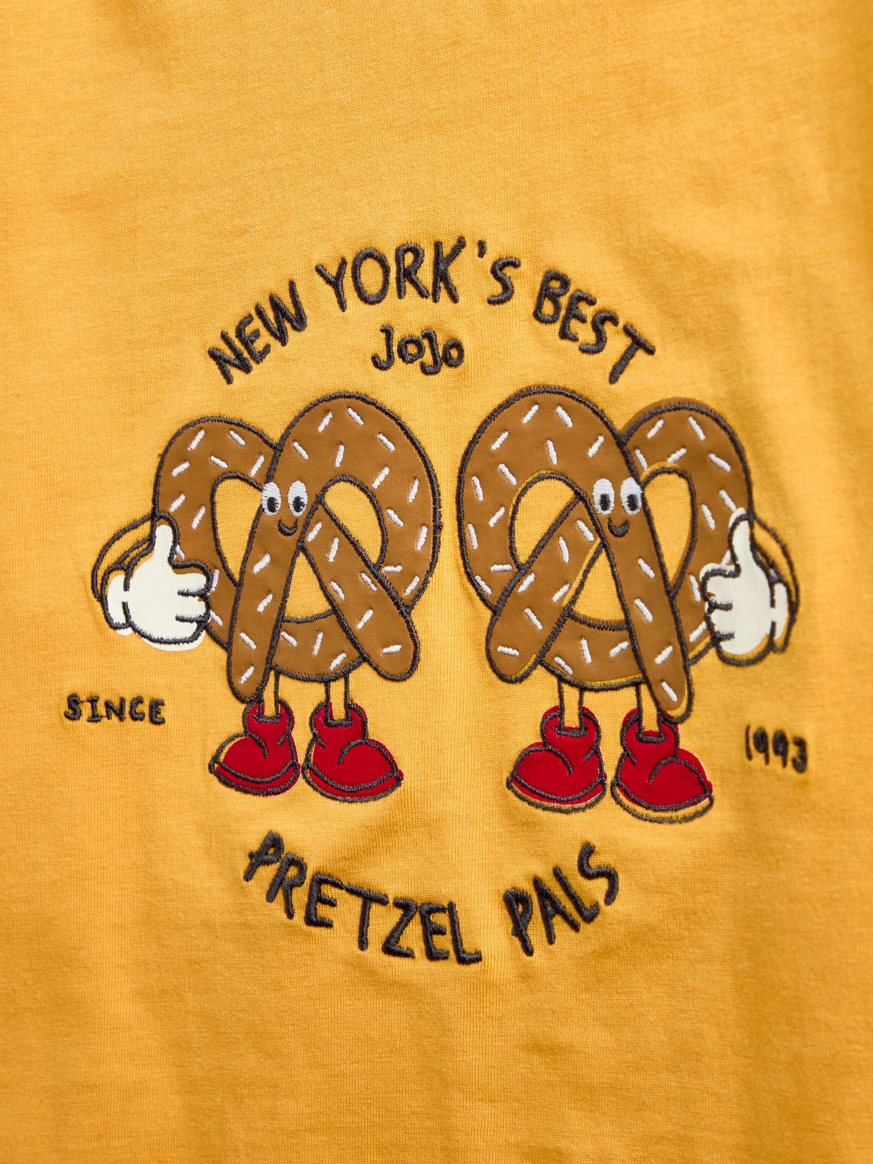 Mustard Yellow Pretzel Long Sleeve Skater Top - Image 6 of 6