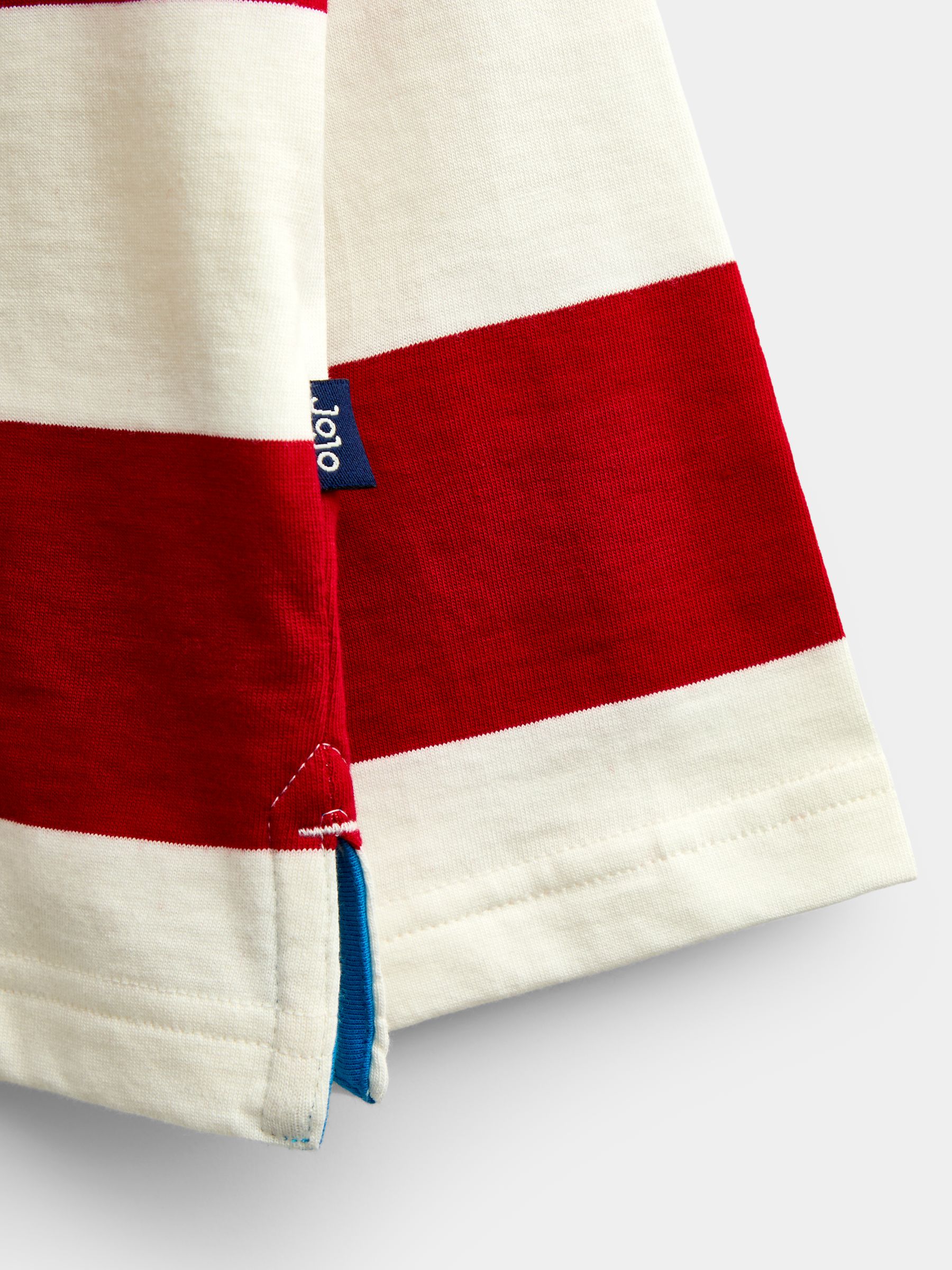 Bright Red Dog Long Sleeve Stripe Appliqué Top - Image 5 of 6