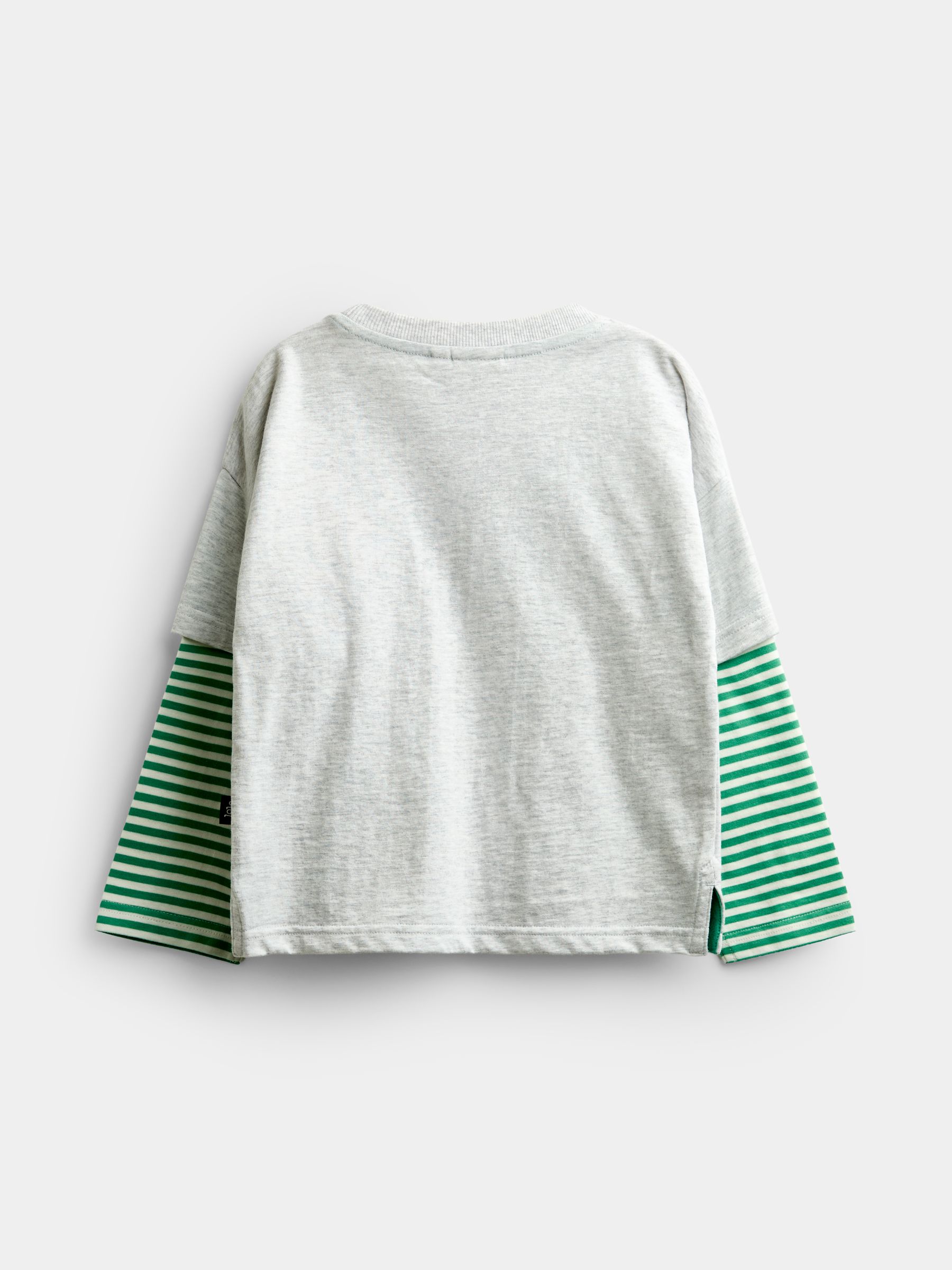 Grey Marl Long Sleeve Skater Top - Image 2 of 4 Grey Marl Long Sleeve Skater Top - Image 2 of 4