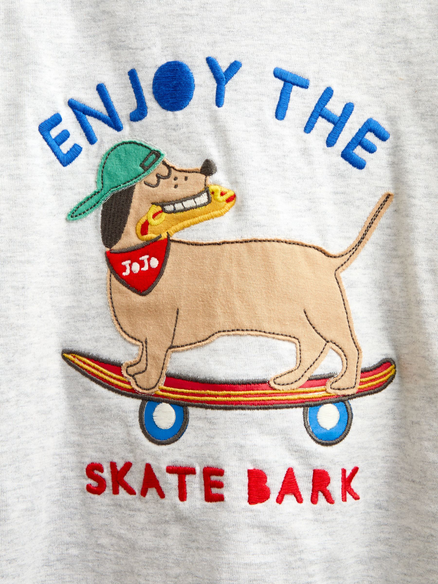 Grey Marl Long Sleeve Skater Top - Image 4 of 4