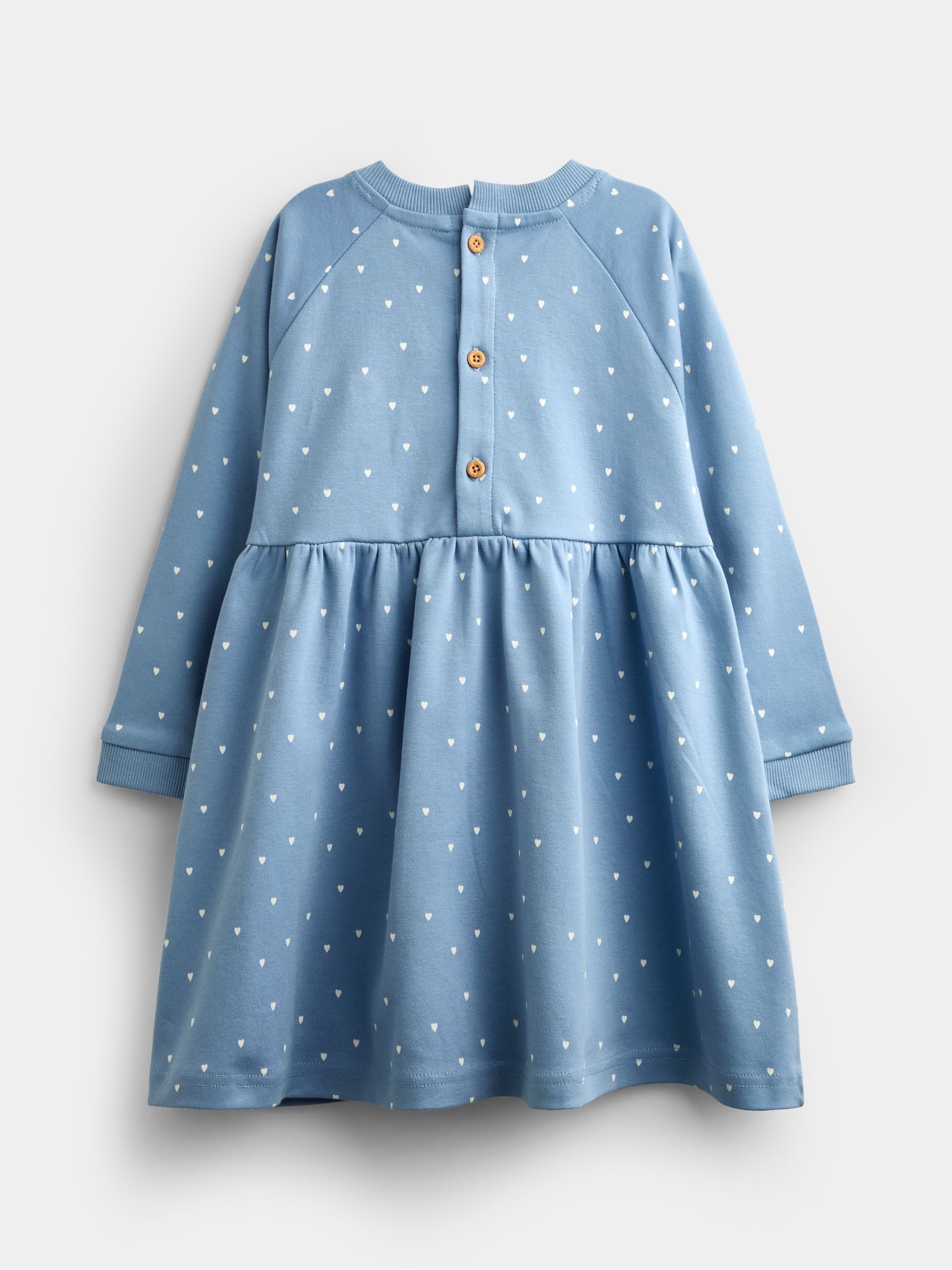 Denim Blue Horse Applique Button Front Dress - Image 2 of 4