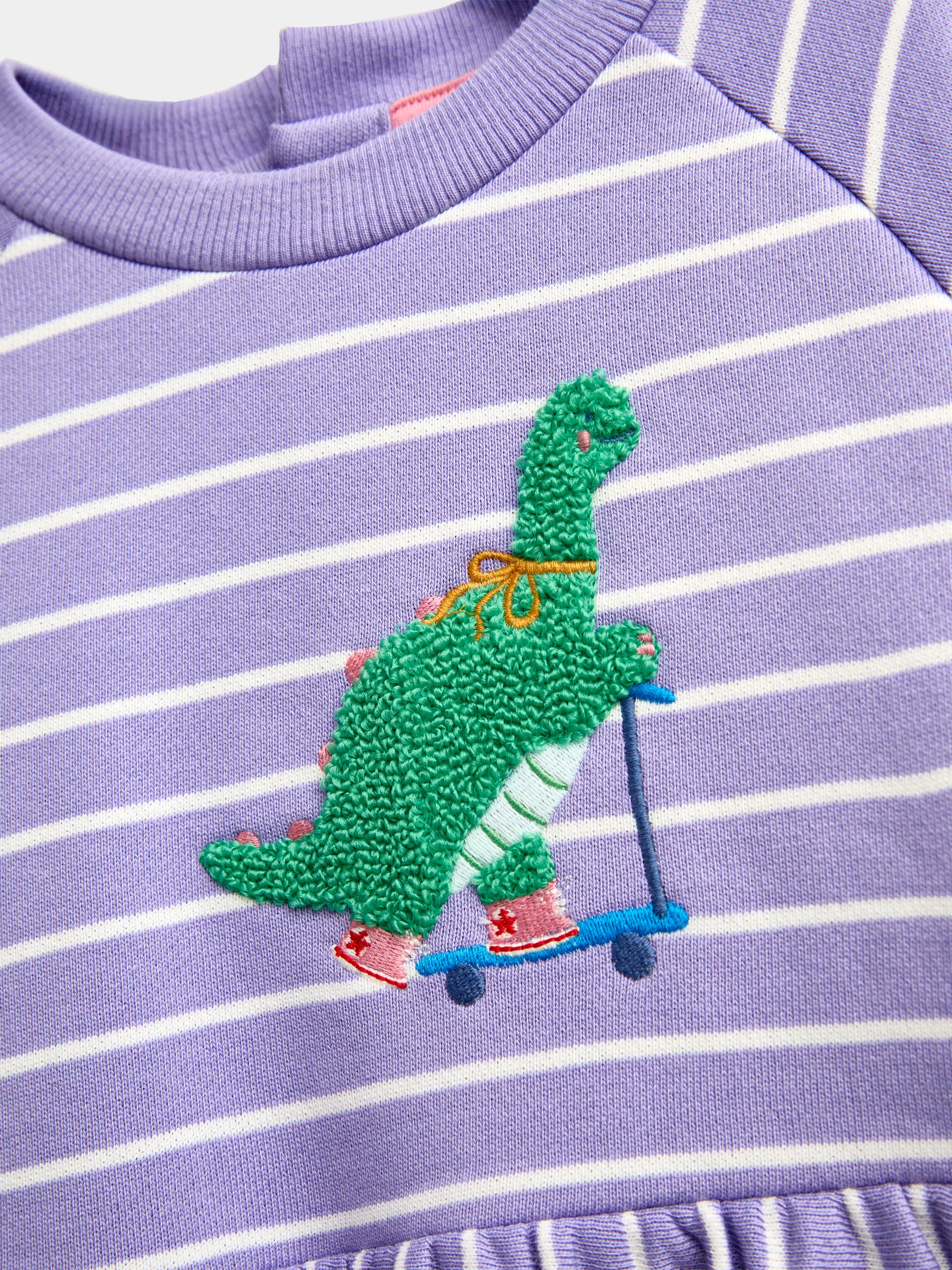 Lilac Stripe Dino Jersey Dress - Image 3 of 4