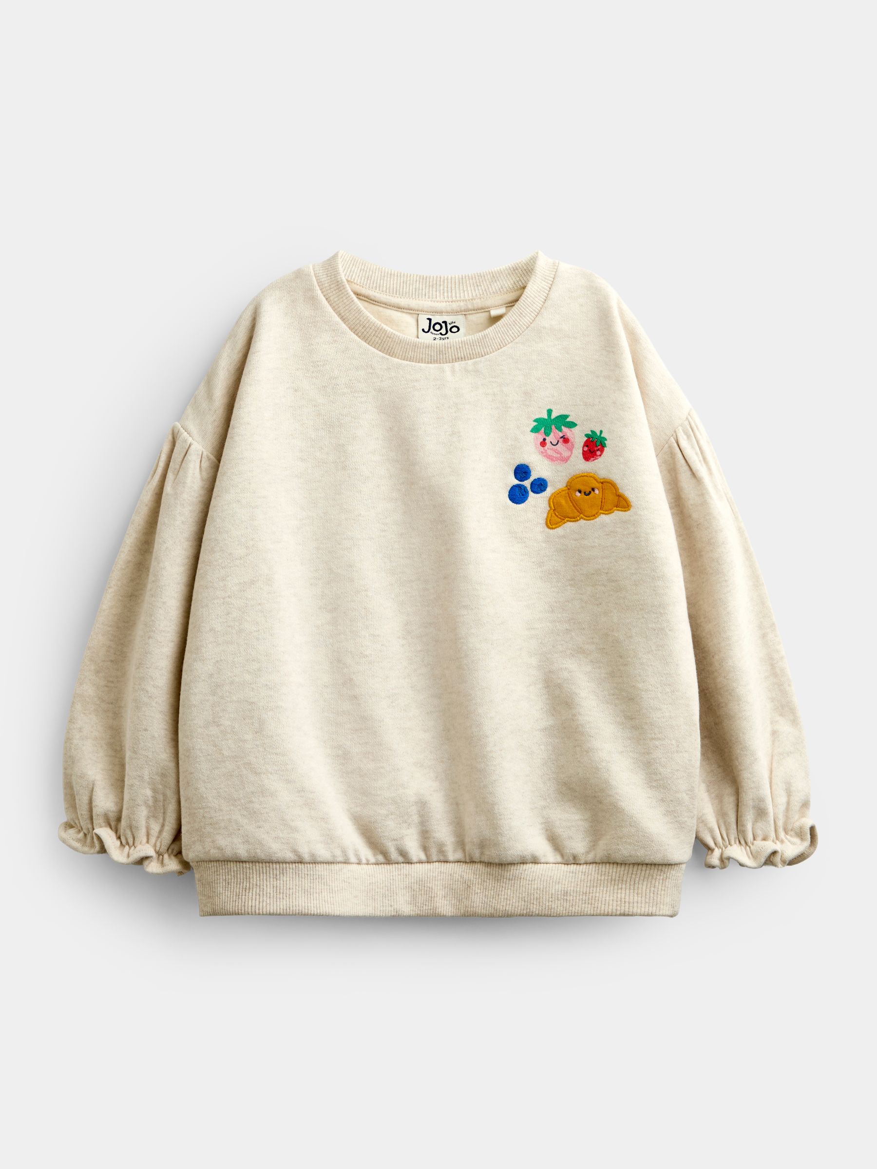 Oat Marl Picnic Slogan Sweatshirt - Image 2 of 5 Oat Marl Picnic Slogan Sweatshirt - Image 2 of 5