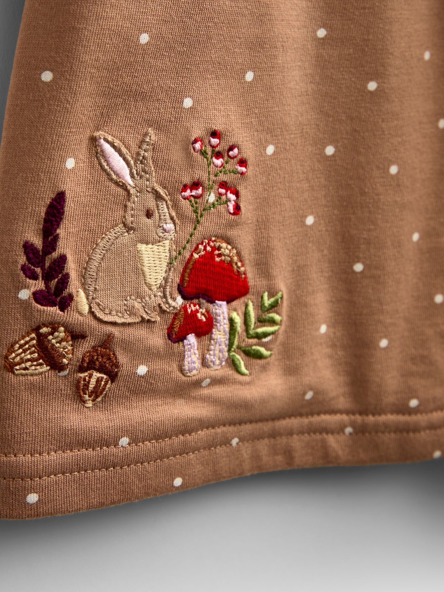 Mid Brown Woodland Spot Appliqué Dress - Image 3 of 4