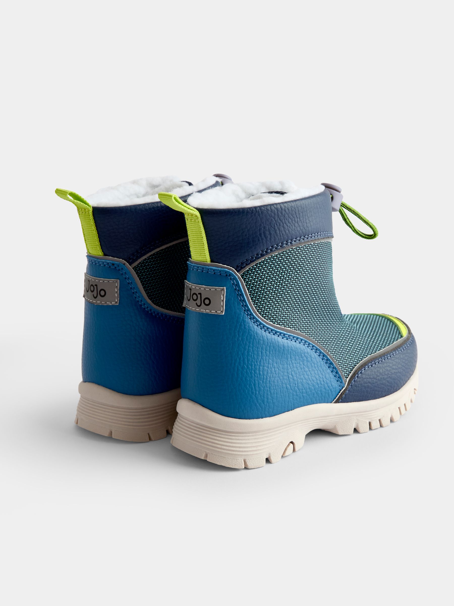 Blue Drawstring Cosy Snow Boot - Image 2 of 4 Blue Drawstring Cosy Snow Boot - Image 2 of 4