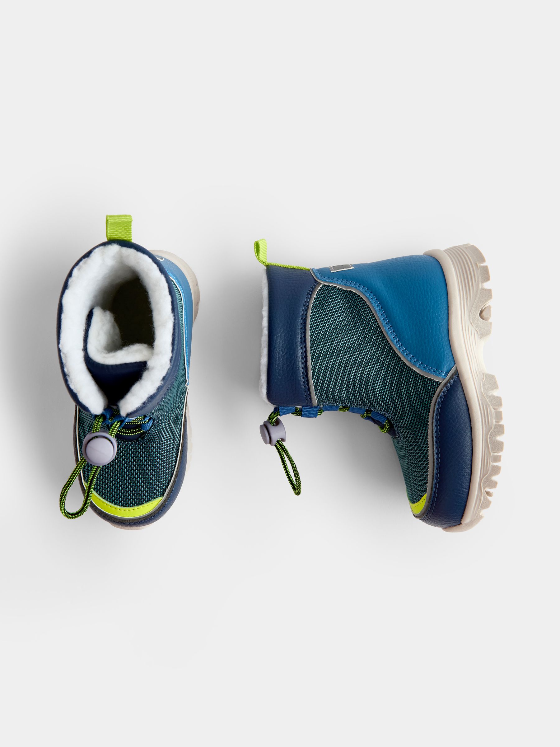 Blue Drawstring Cosy Snow Boot - Image 3 of 4
