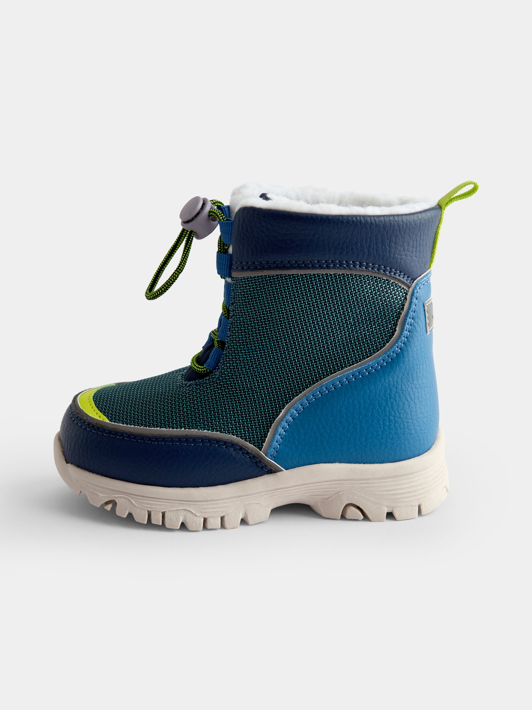 Blue Drawstring Cosy Snow Boot - Image 4 of 4 Blue Drawstring Cosy Snow Boot - Image 4 of 4