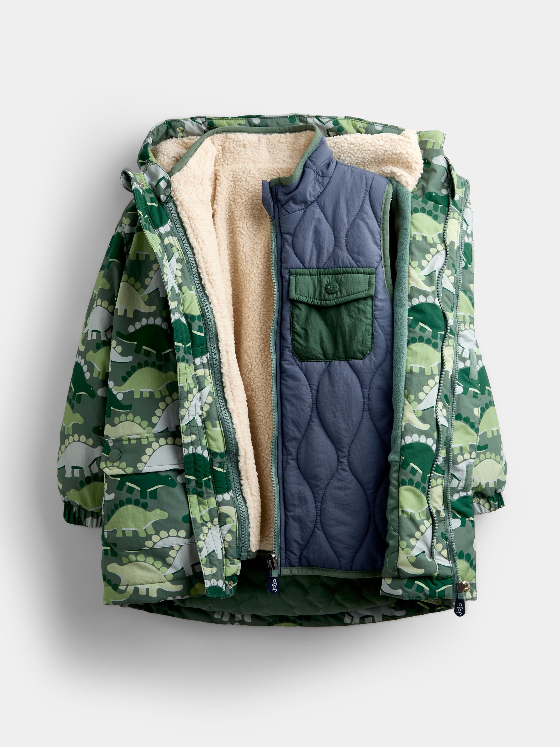 Green Dinosaur 4-In-1 Jacket - Image 3 of 9