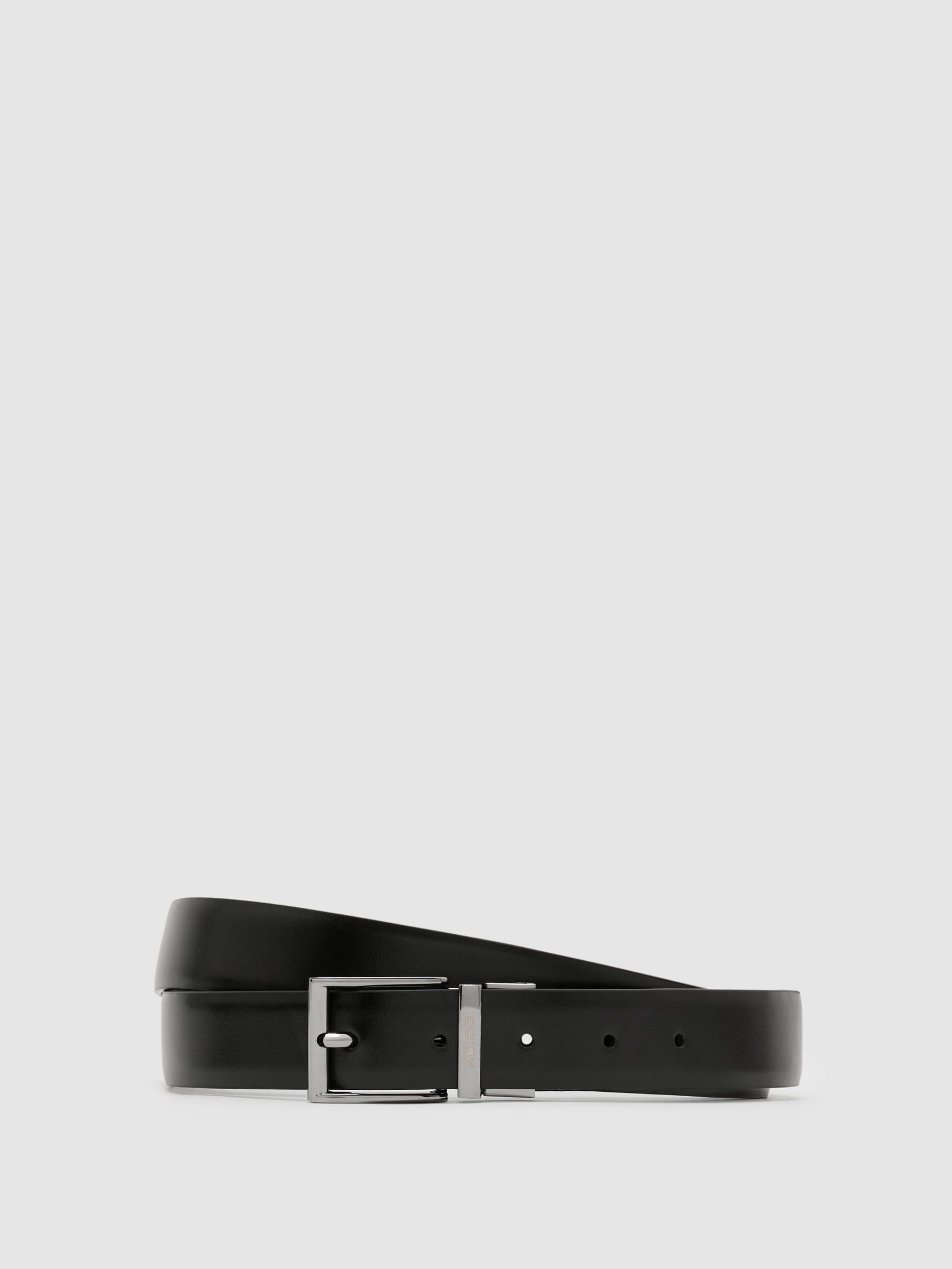 Leather Wallet and Belt Gift Set in Black - Bild 4 av 6