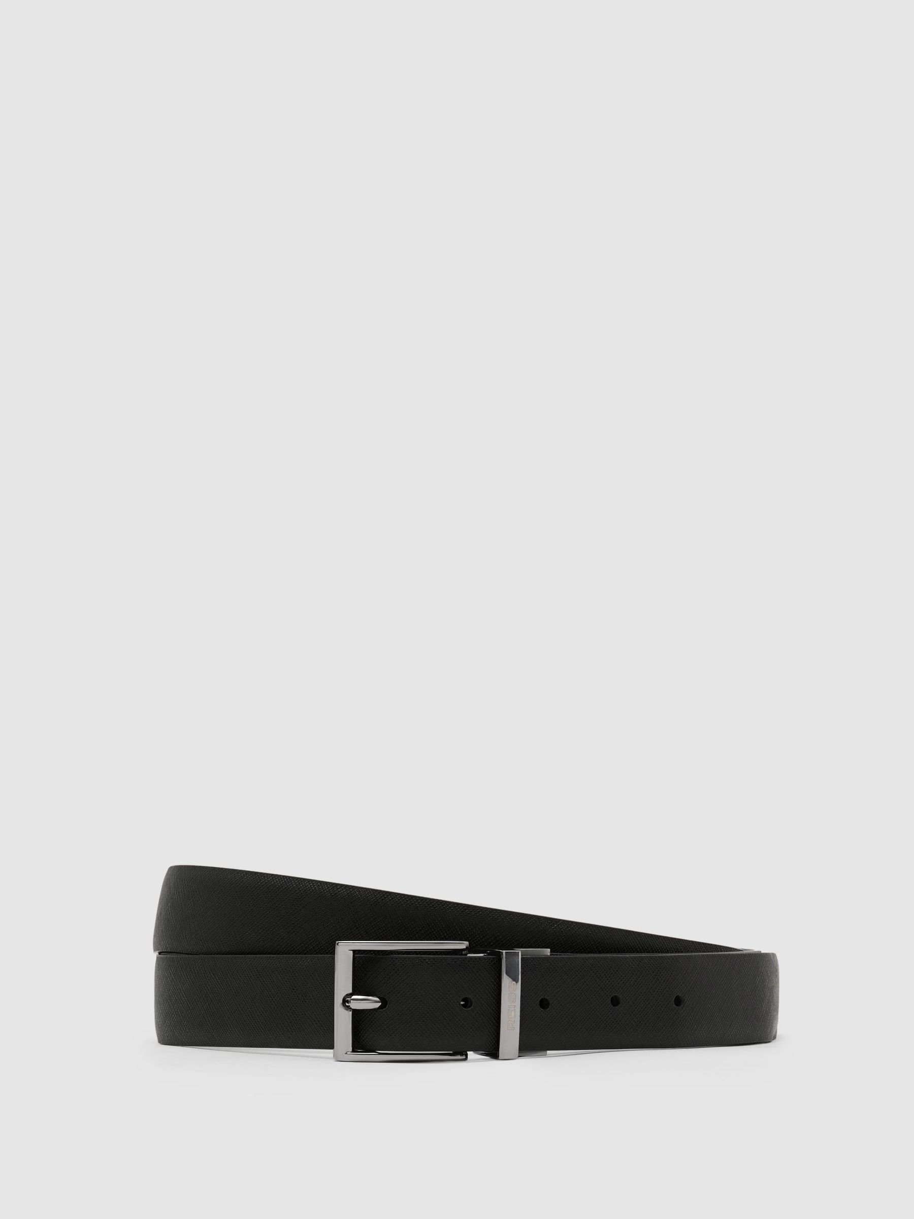 Leather Wallet and Belt Gift Set in Black - Bild 5 av 6