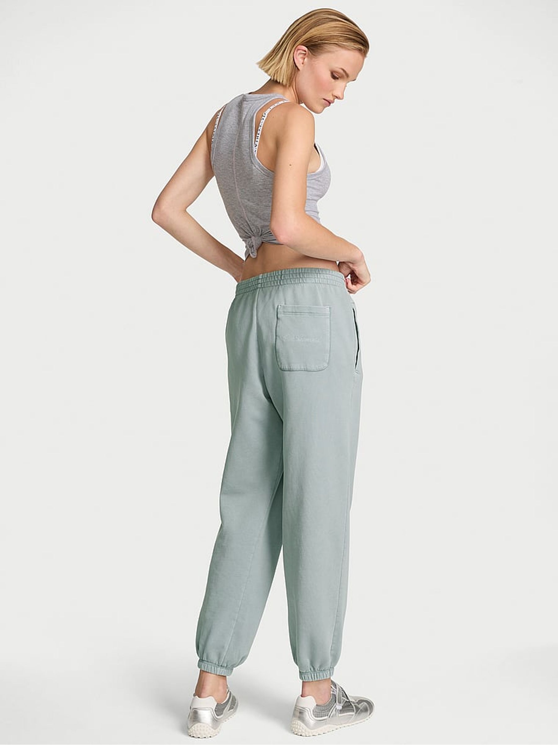 Hope Grey Bridesmaid Cuffed Fleece Joggers - Image 2 of 2
