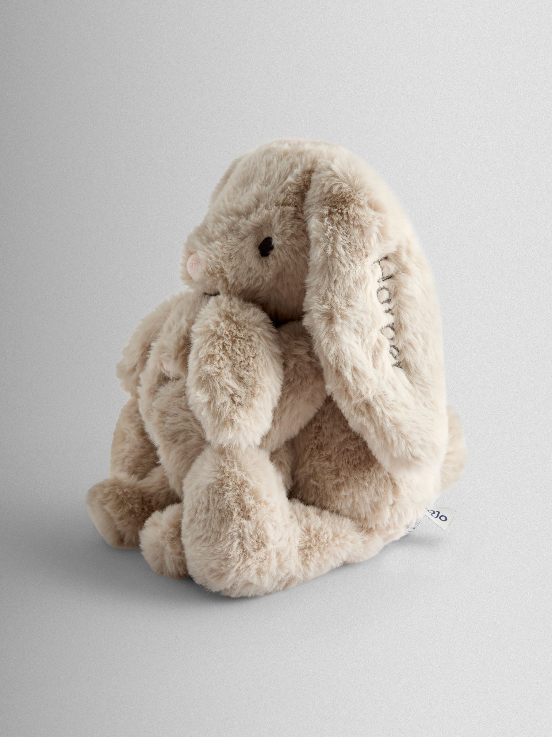 Brown Personalised Mummy and Baby Bunny Soft Toy Plushie - Image 2 of 4