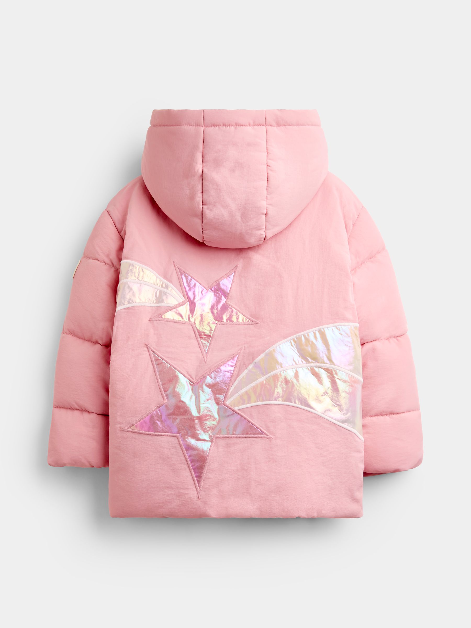 Pink Metallic Puffer Jacket - Image 2 of 6