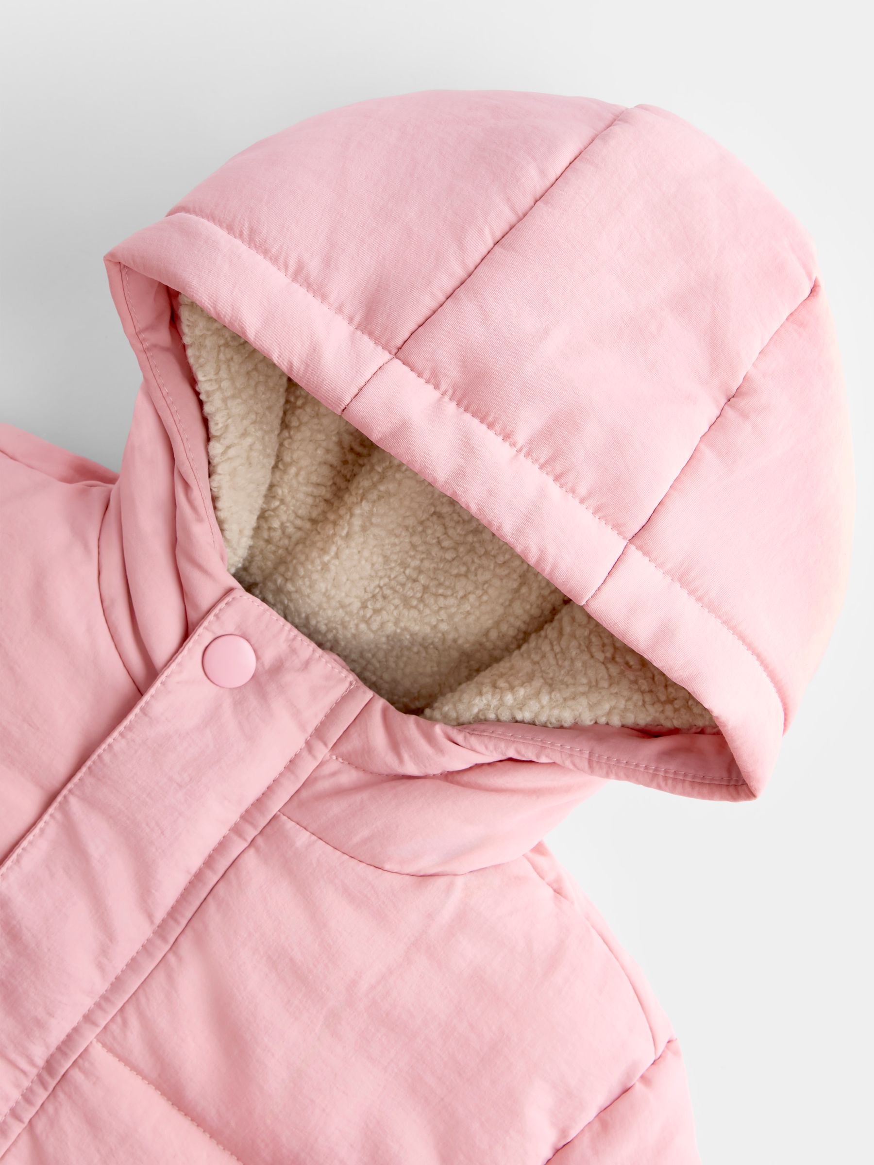 Pink Metallic Puffer Jacket - Image 3 of 6