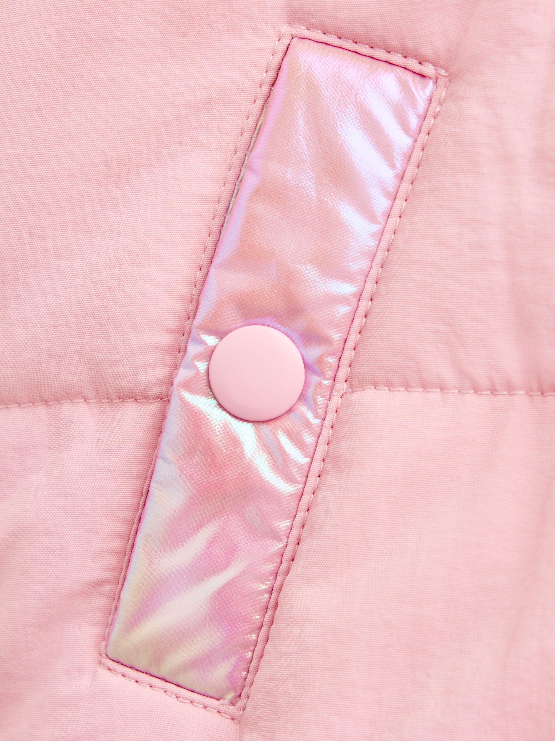 Pink Metallic Puffer Jacket - Image 4 of 6