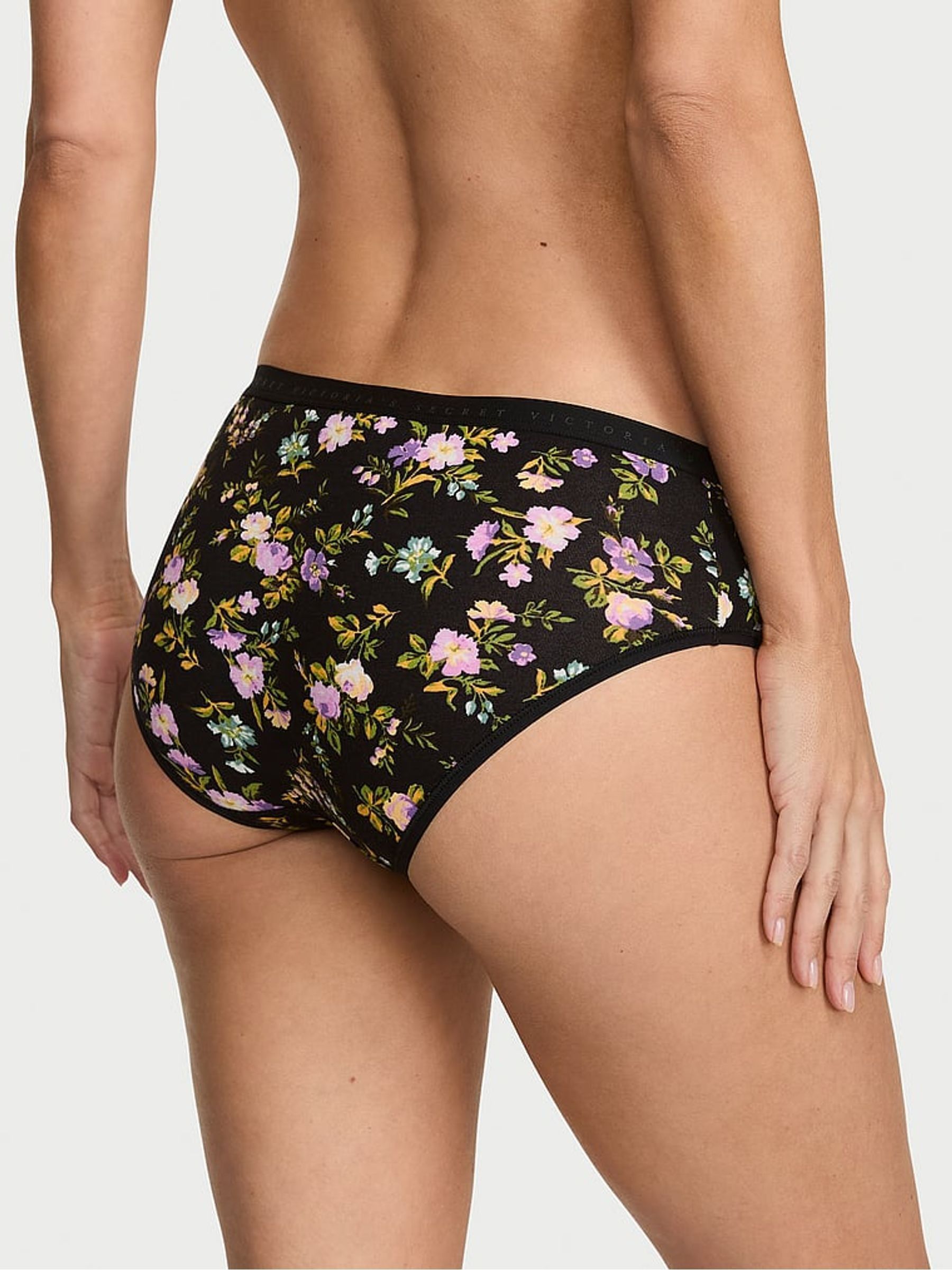 Black Floral Bouquet Hipster Knickers - Image 2 of 2