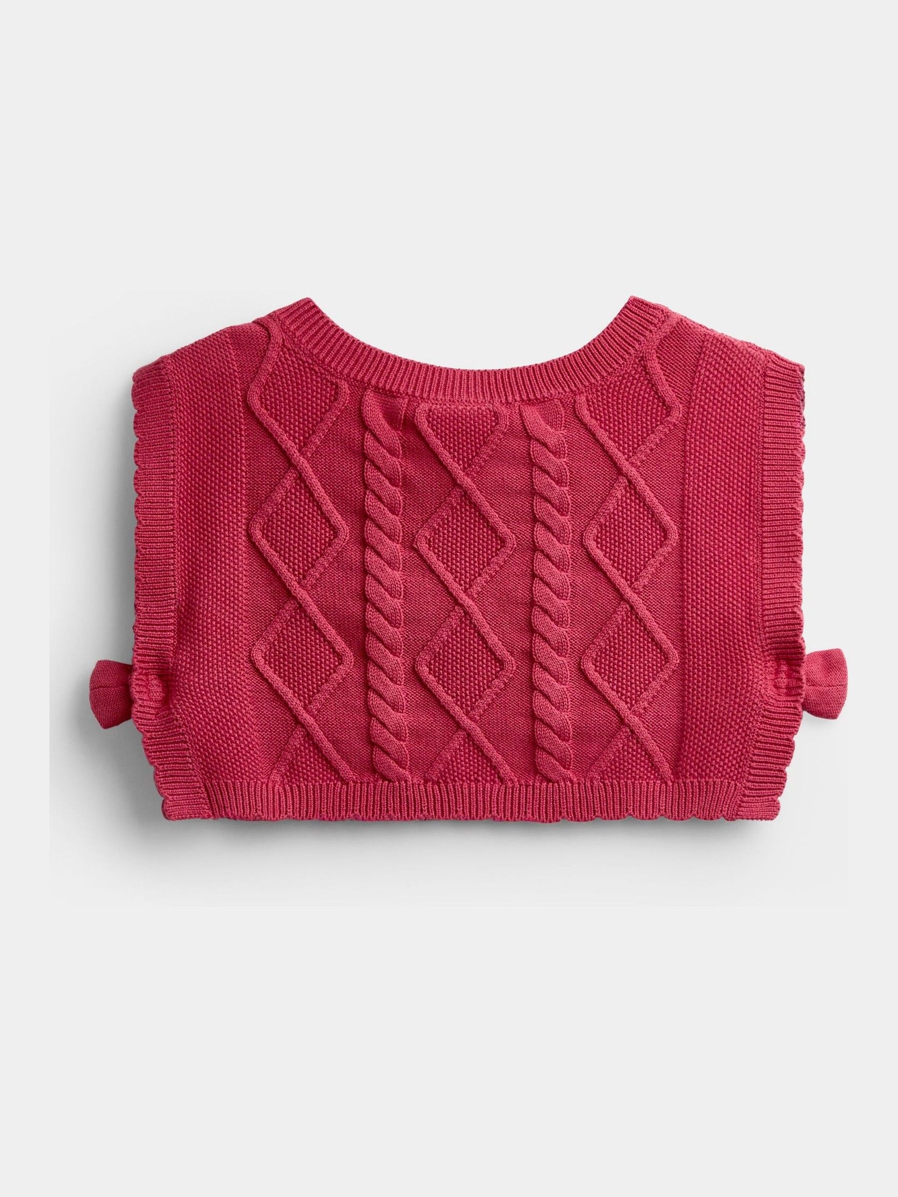 Dark Red Woodland Character Dress & Knitted Vest Set - Image 5 of 7