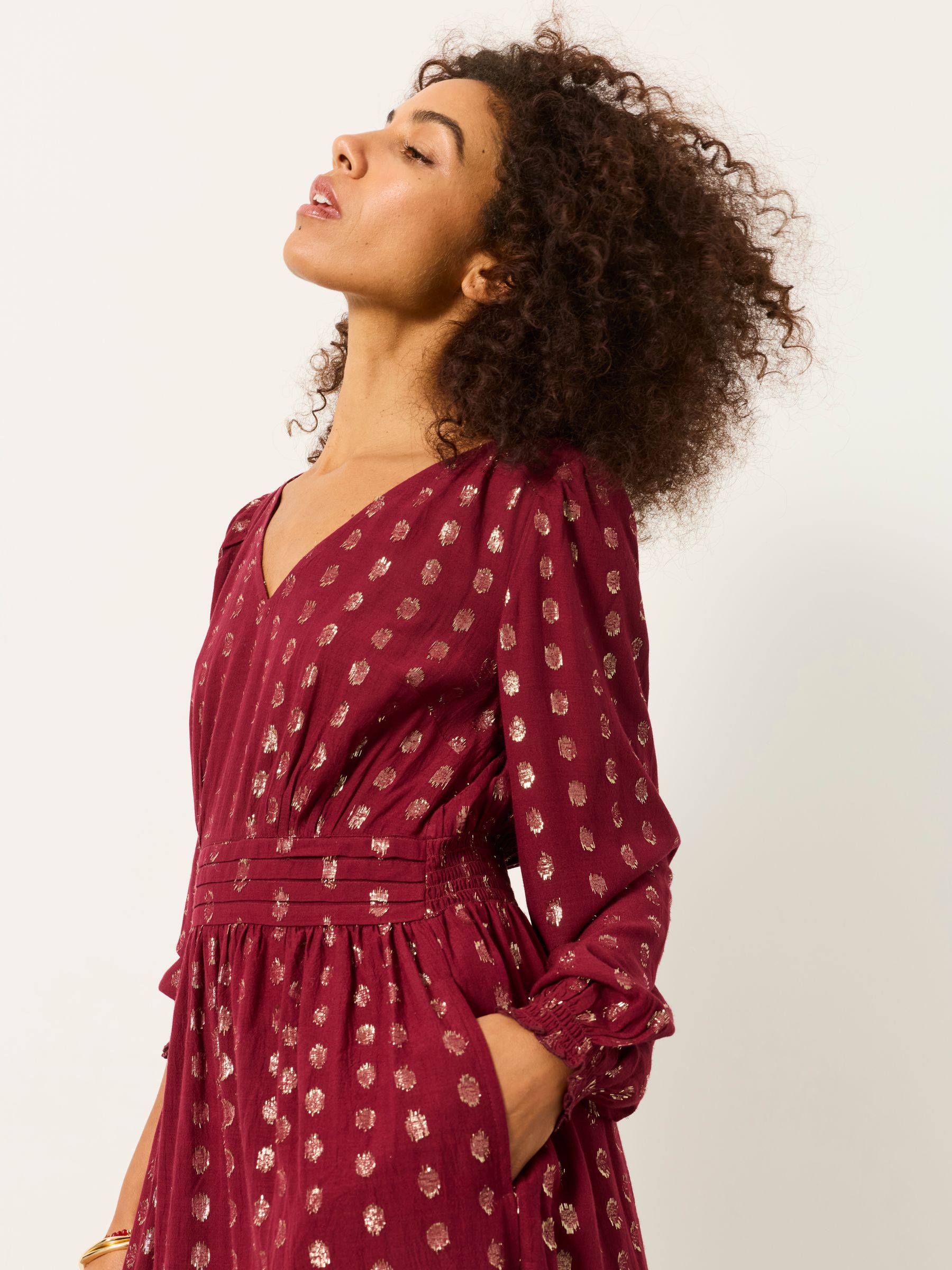 Peggy Red Petite Dress - Image 5 of 7