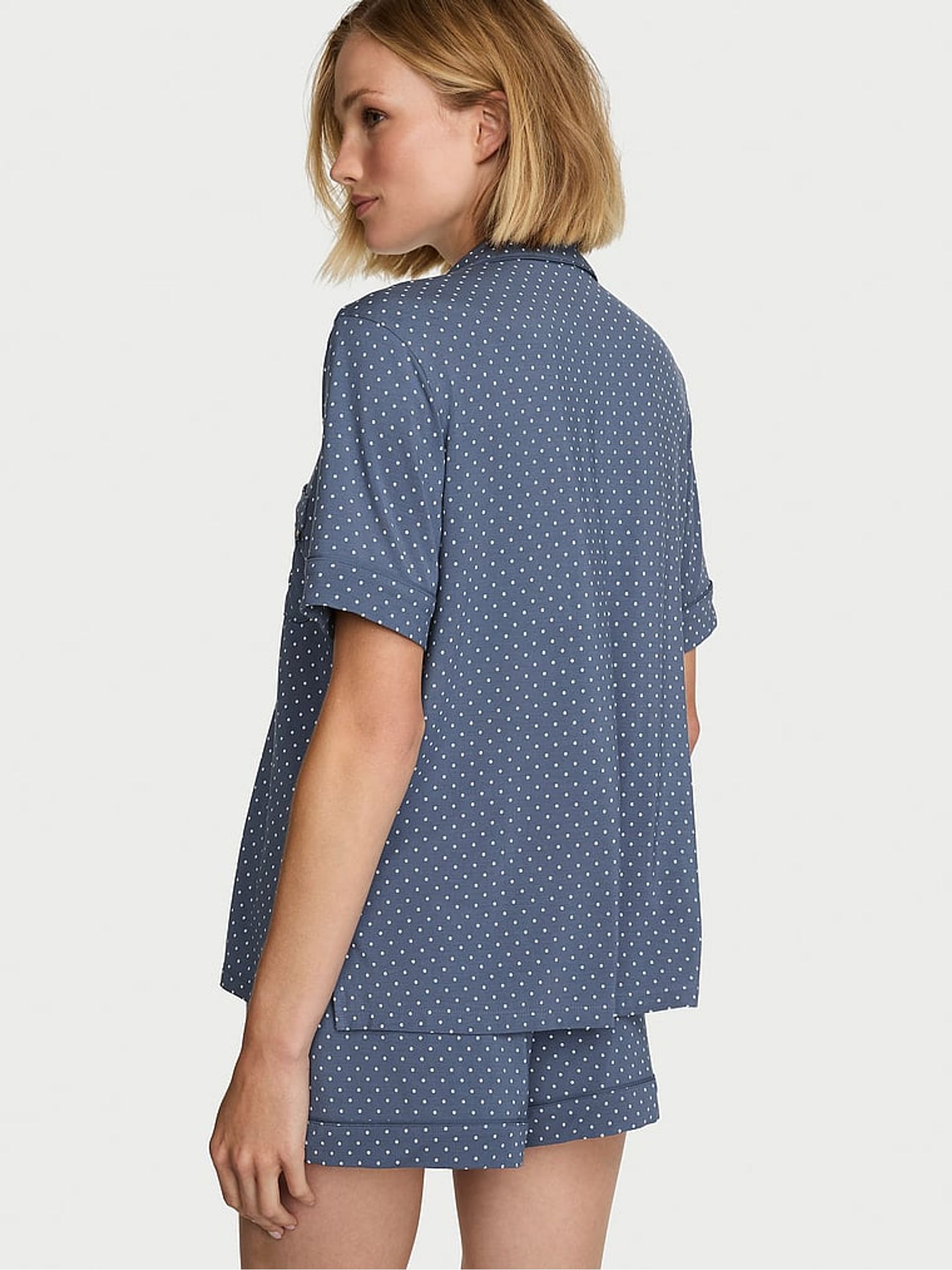 Bluestream Polka Dot Modal Short Pyjamas Set - Image 2 of 3