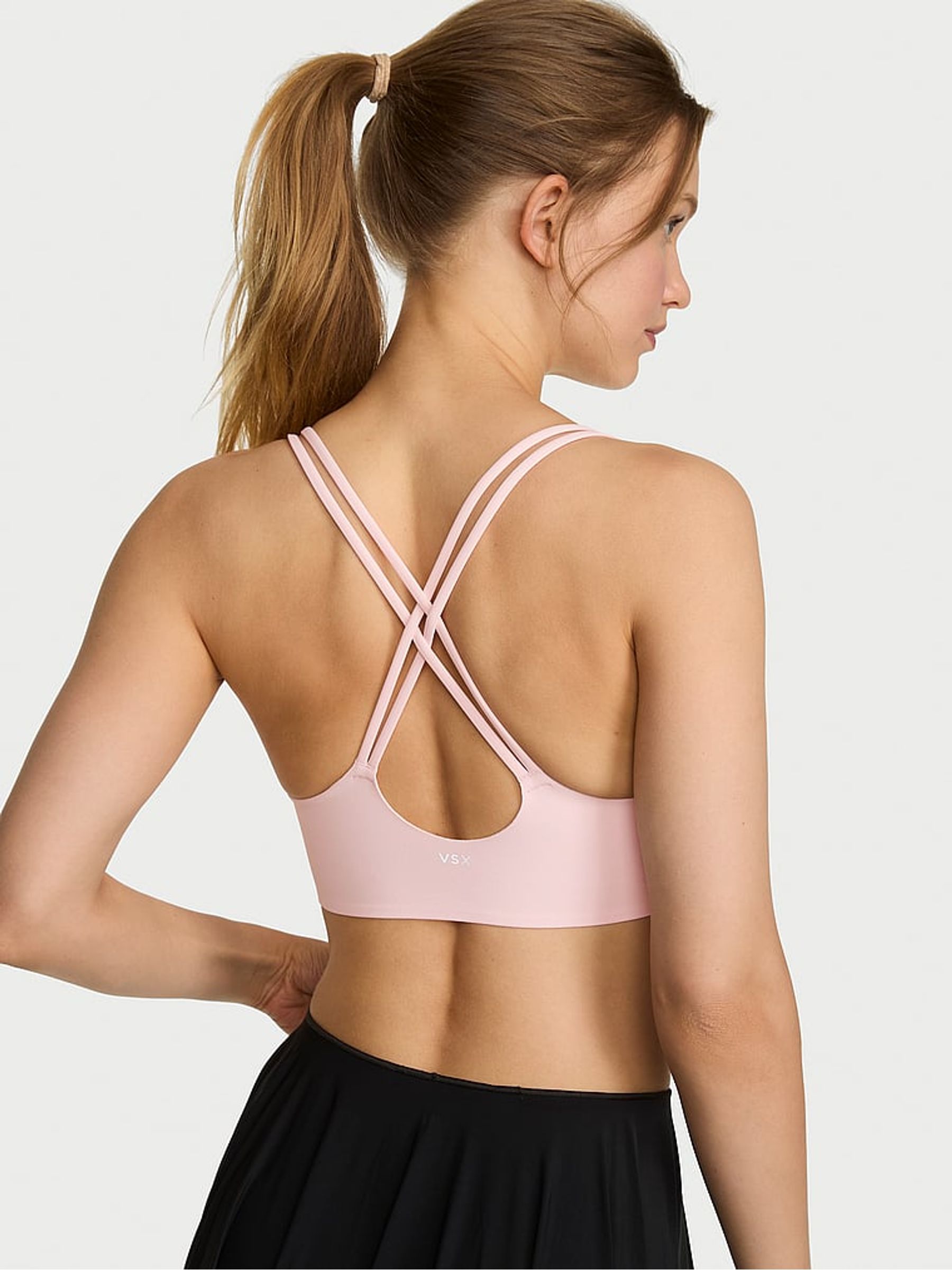Angel Pink Elevate Strappy Comfort Sports Bra - Image 2 of 2 Angel Pink Elevate Strappy Comfort Sports Bra - Image 2 of 2
