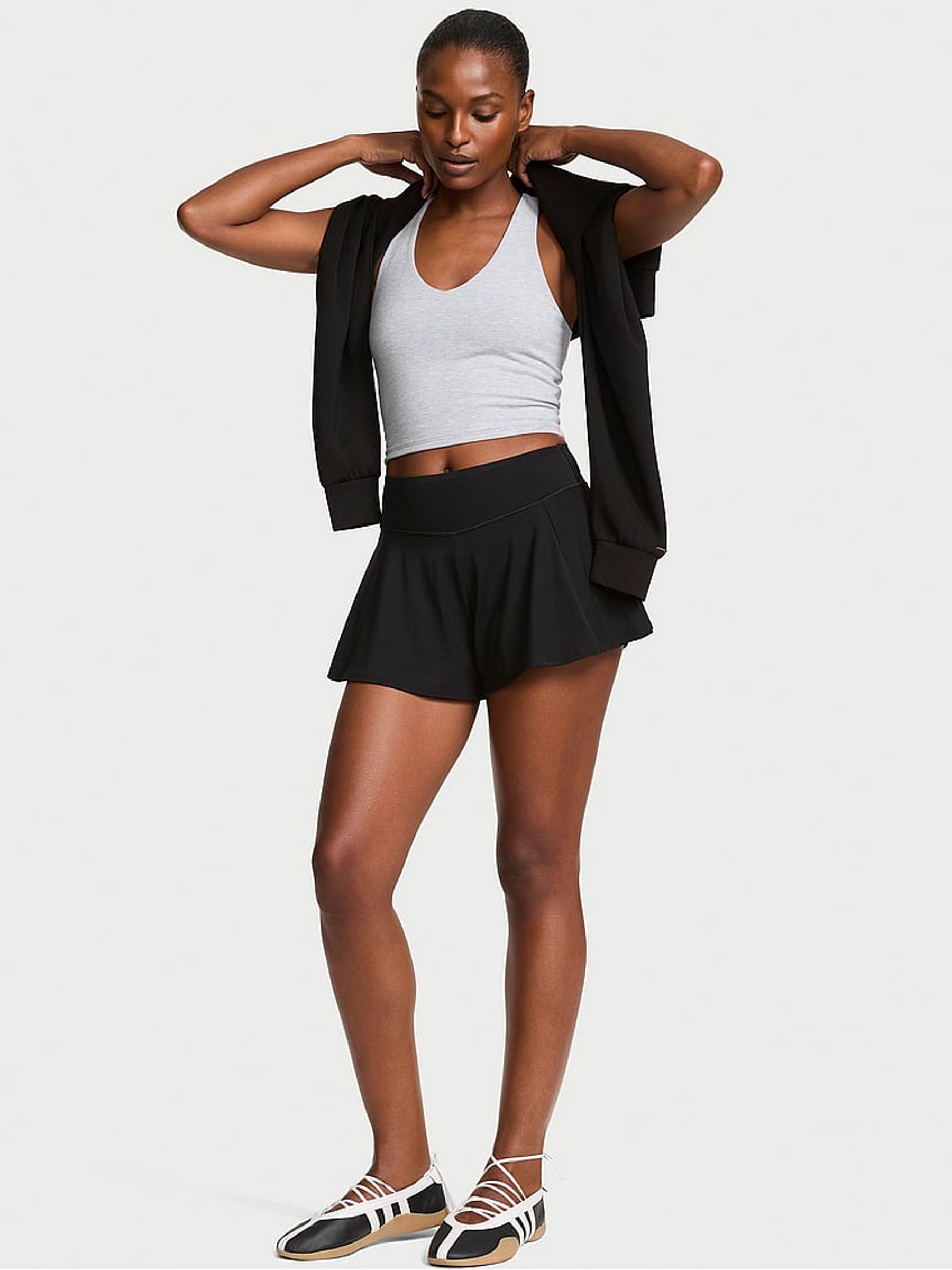 Black RacketCool™ Tennis Shorts - Image 1 of 2 Black RacketCool™ Tennis Shorts - Image 1 of 2