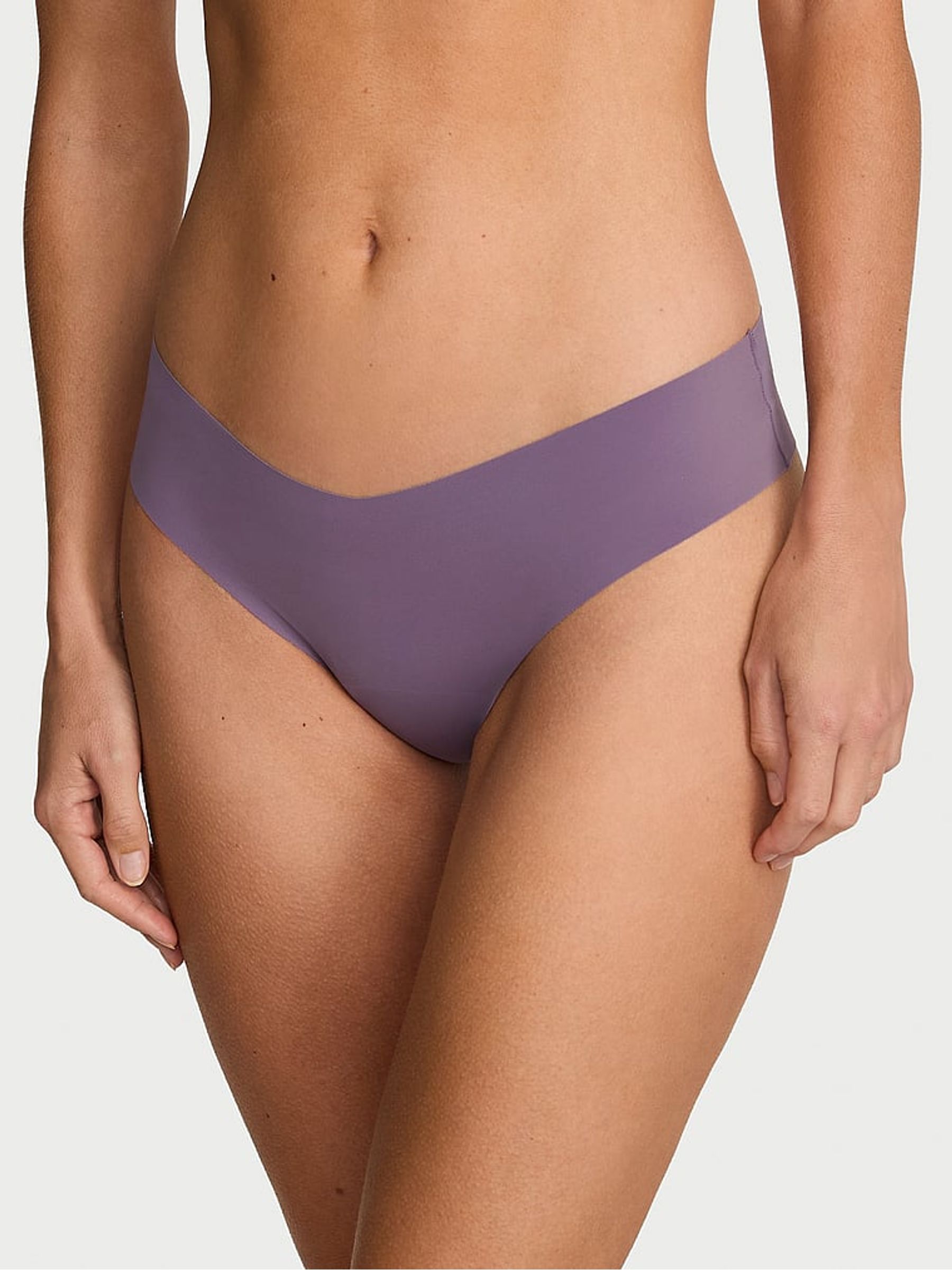 Mulled Grape Purple Thong Strappy Back Knickers - Image 1 of 2