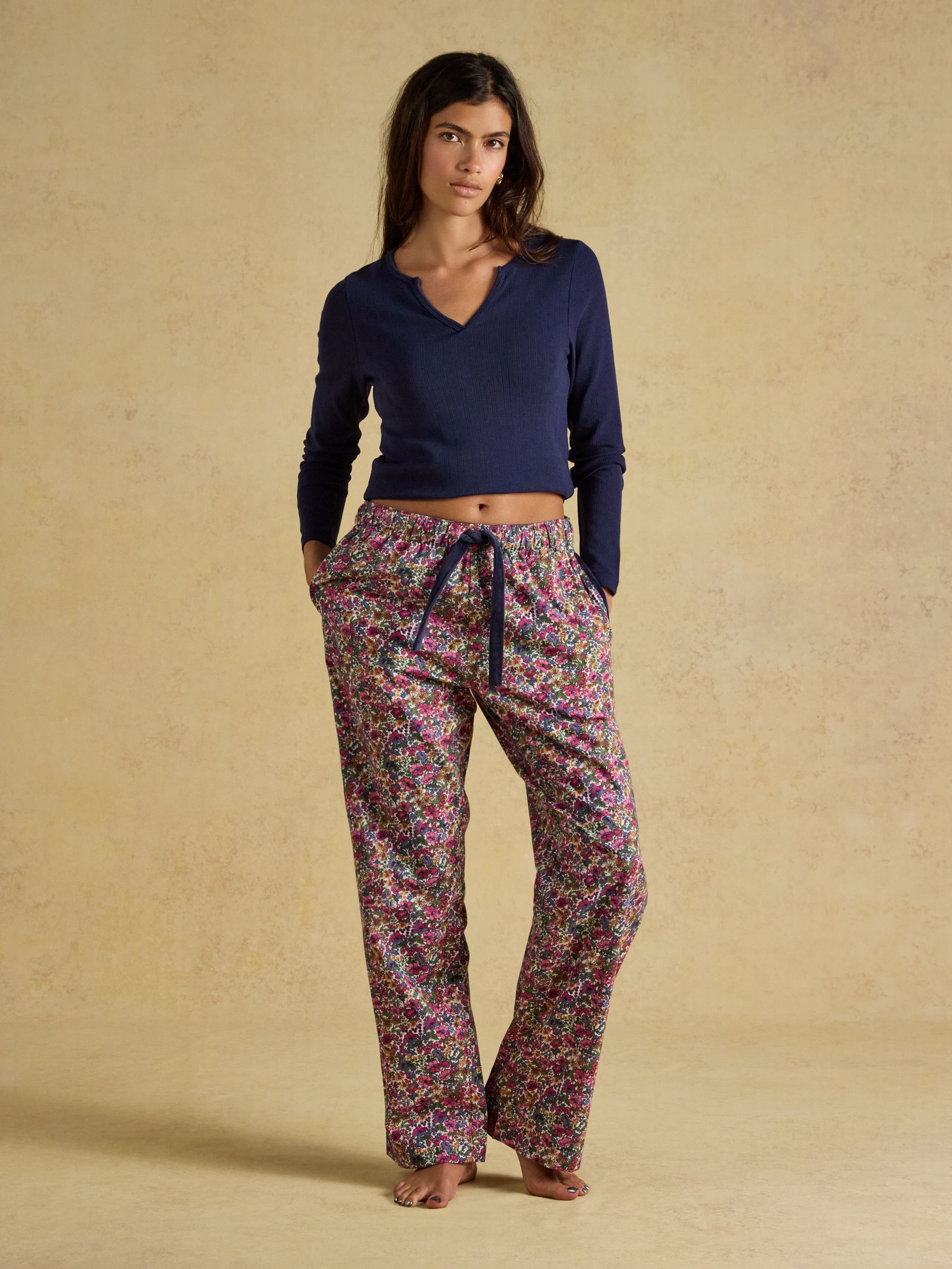 Cream Woven Brushed Cotton Pyjama Bottoms - Image 6 of 8