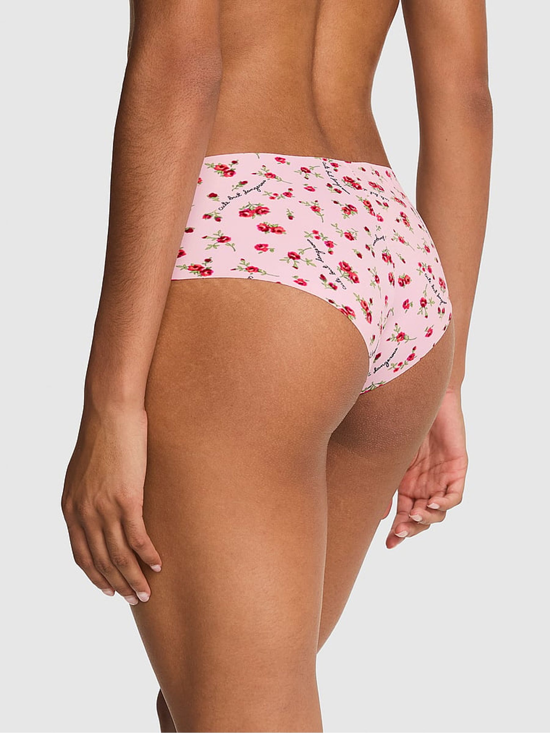 Pink Tulip Cute But Dangerous Print Cheeky No Show Knickers - Image 2 of 2