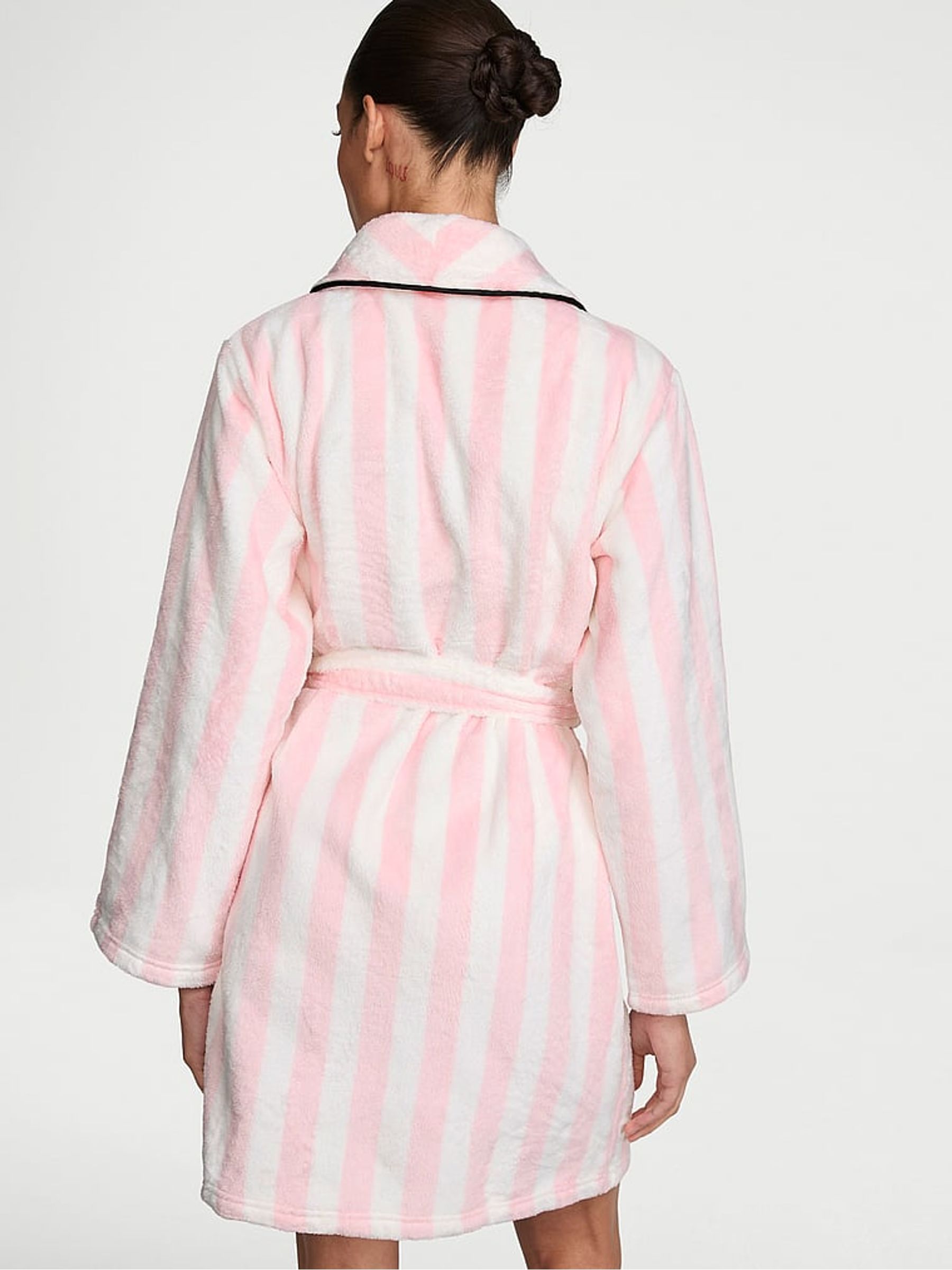 Pink Heritage Stripe Fluffy Robe - Image 3 of 3