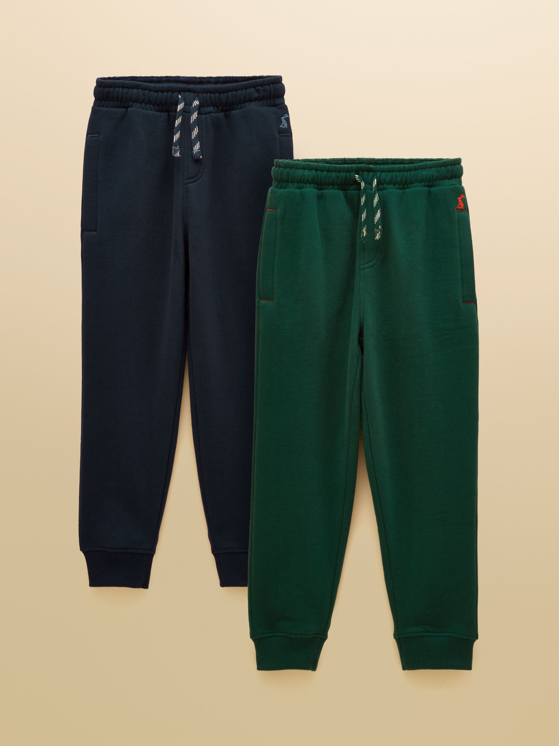 Boys' Ted Green & Navy Pack of Two Joggers - Image 1 of 7