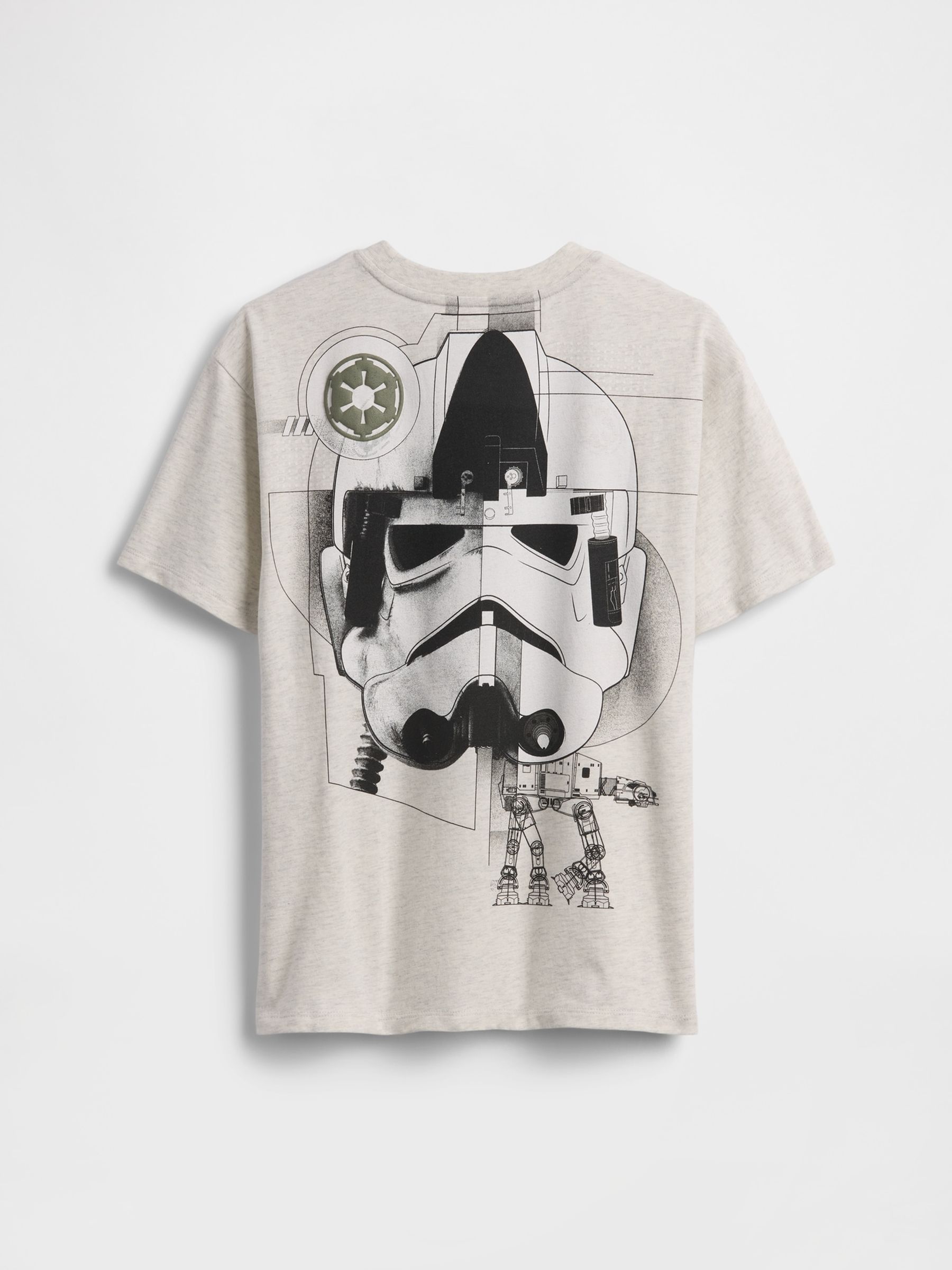 Grey Star Wars Relaxed Graphic Short Sleeve T-Shirt - Image 2 of 3