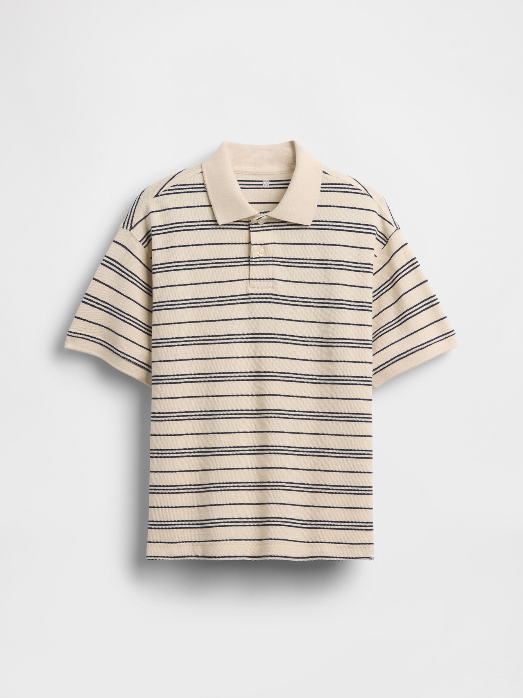 Brown Relaxed Pique Polo Shirt - Image 2 of 3