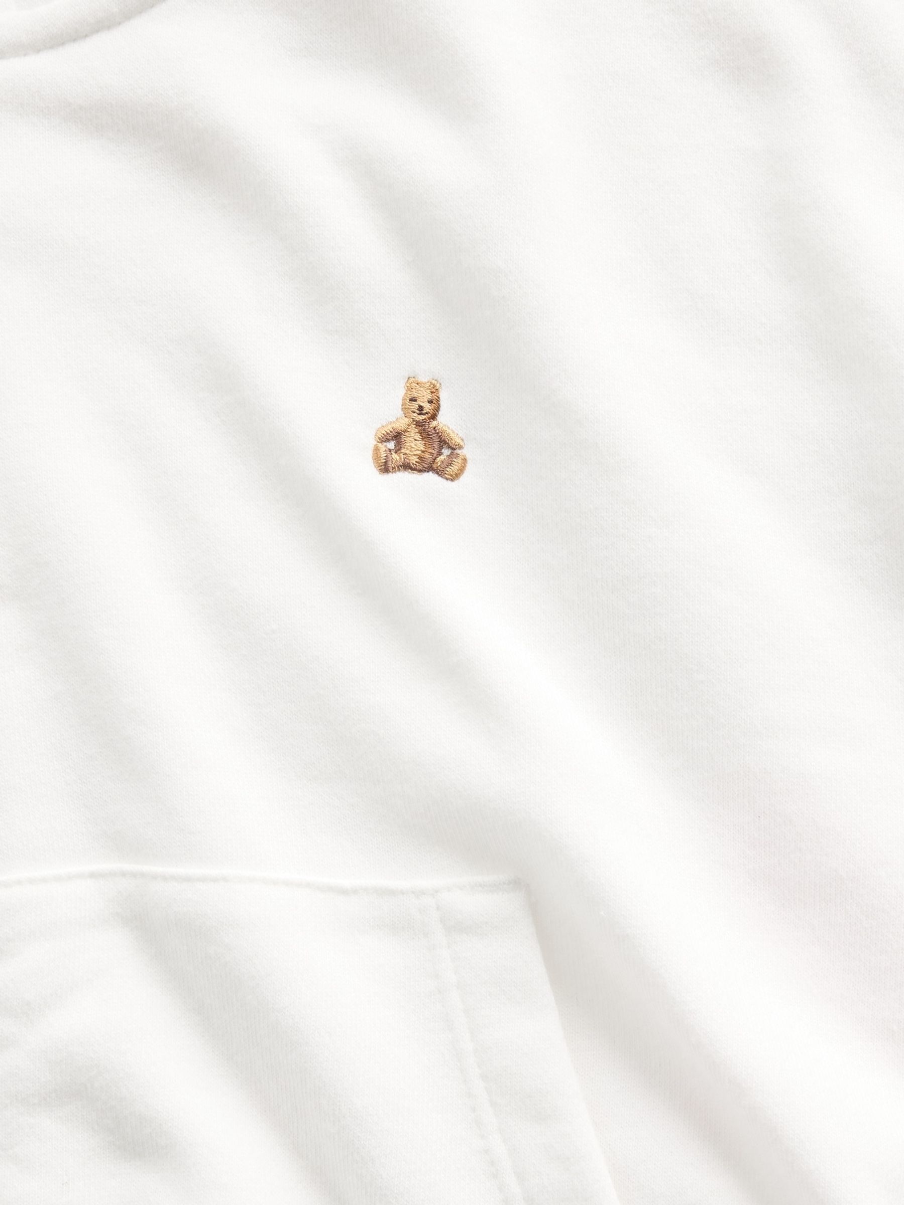 White VintageSoft Terry Wedge Zip Hoodie - Image 5 of 5
