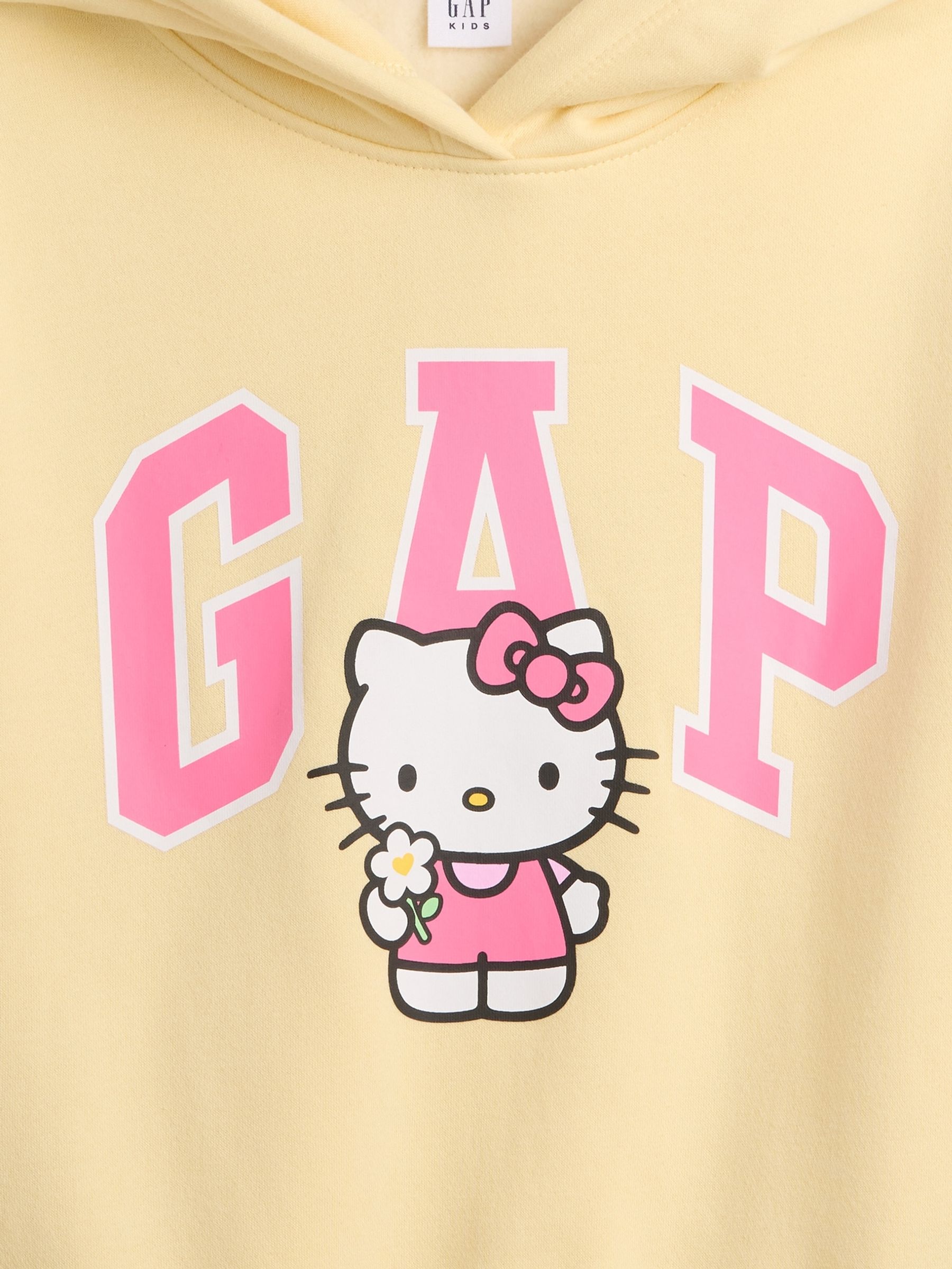 Yellow Hello Kitty Relaxed Logo Hoodie - Image 3 of 3