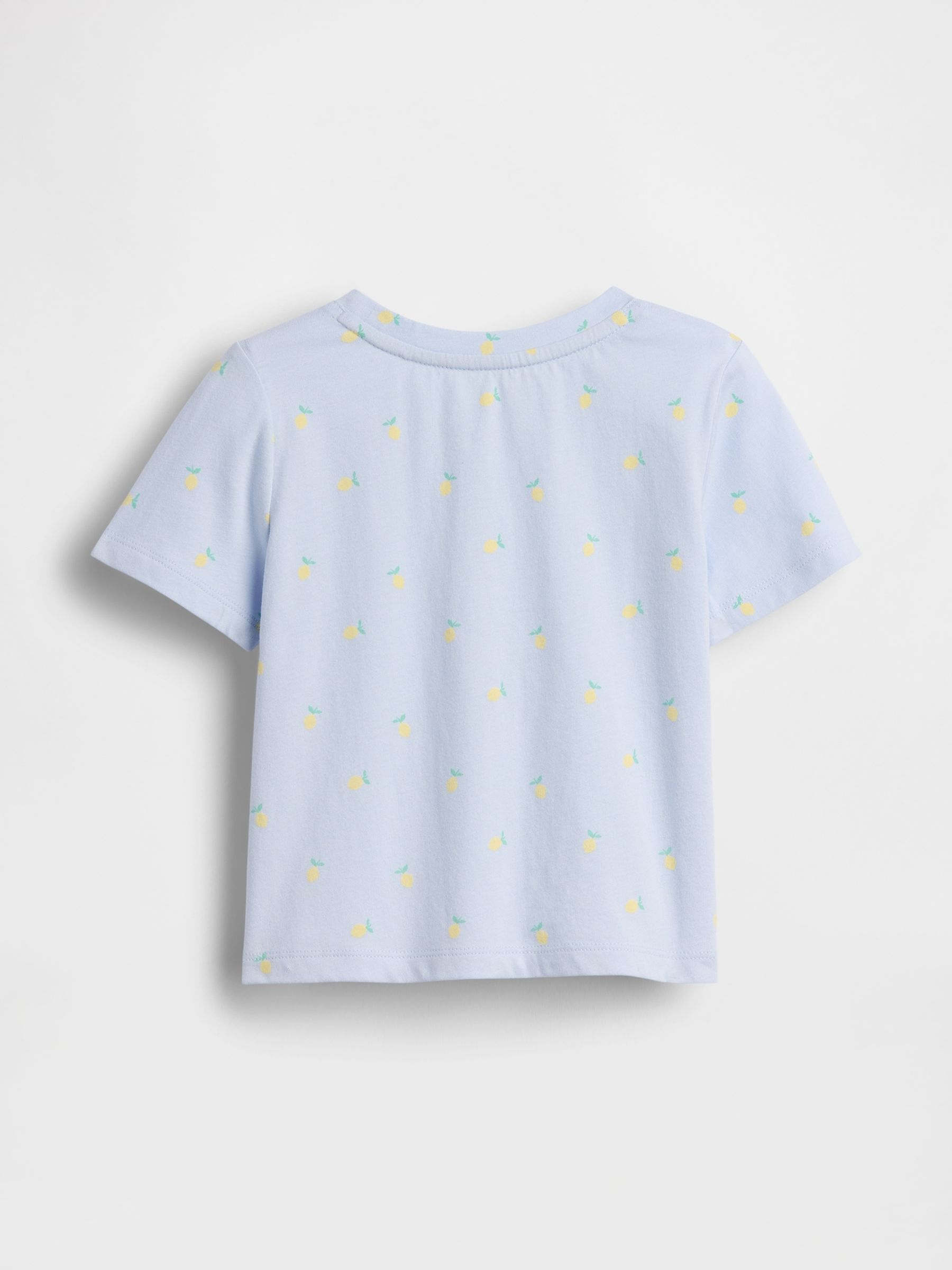 Blue Lemon Print Short Sleeve T-Shirt - Image 2 of 2
