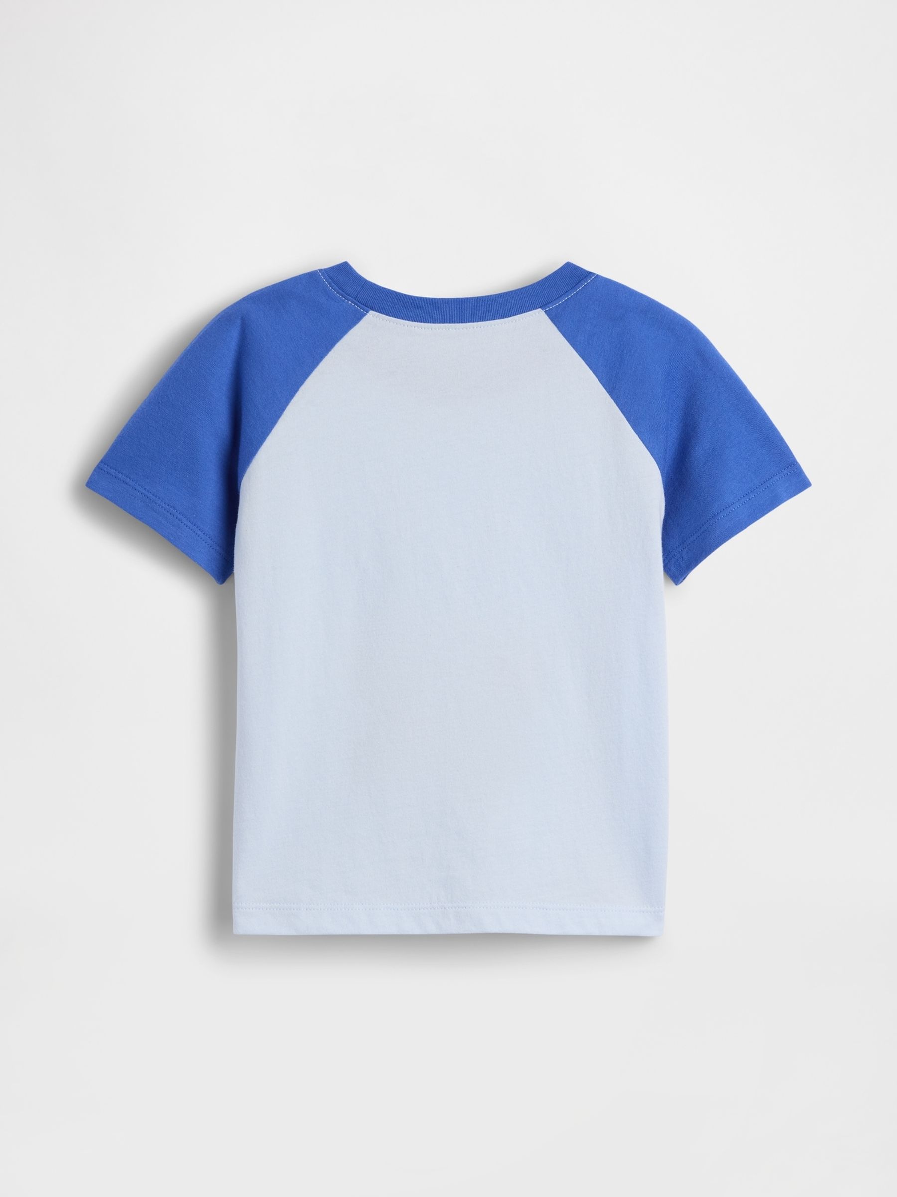 Light Blue Colourblock Graphic Short Sleeve T-Shirt (6mths-5yrs) - Image 2 of 3 Light Blue Colourblock Graphic Short Sleeve T-Shirt (6mths-5yrs) - Image 2 of 3