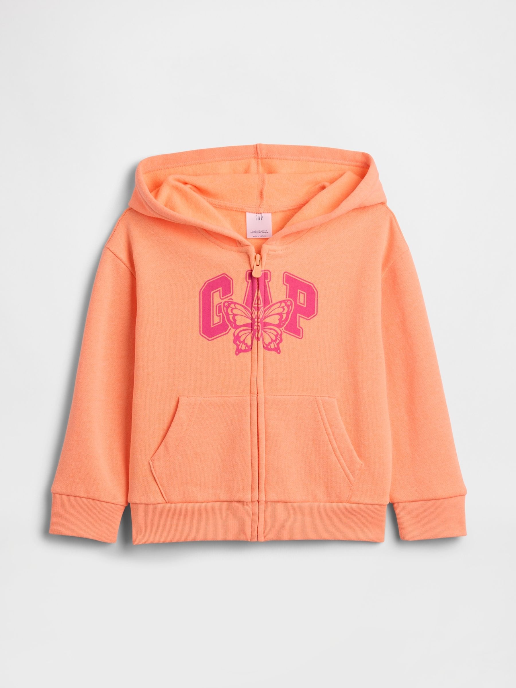 Orange Logo Zip Hoodie (6mths-5yrs) - Image 1 of 3