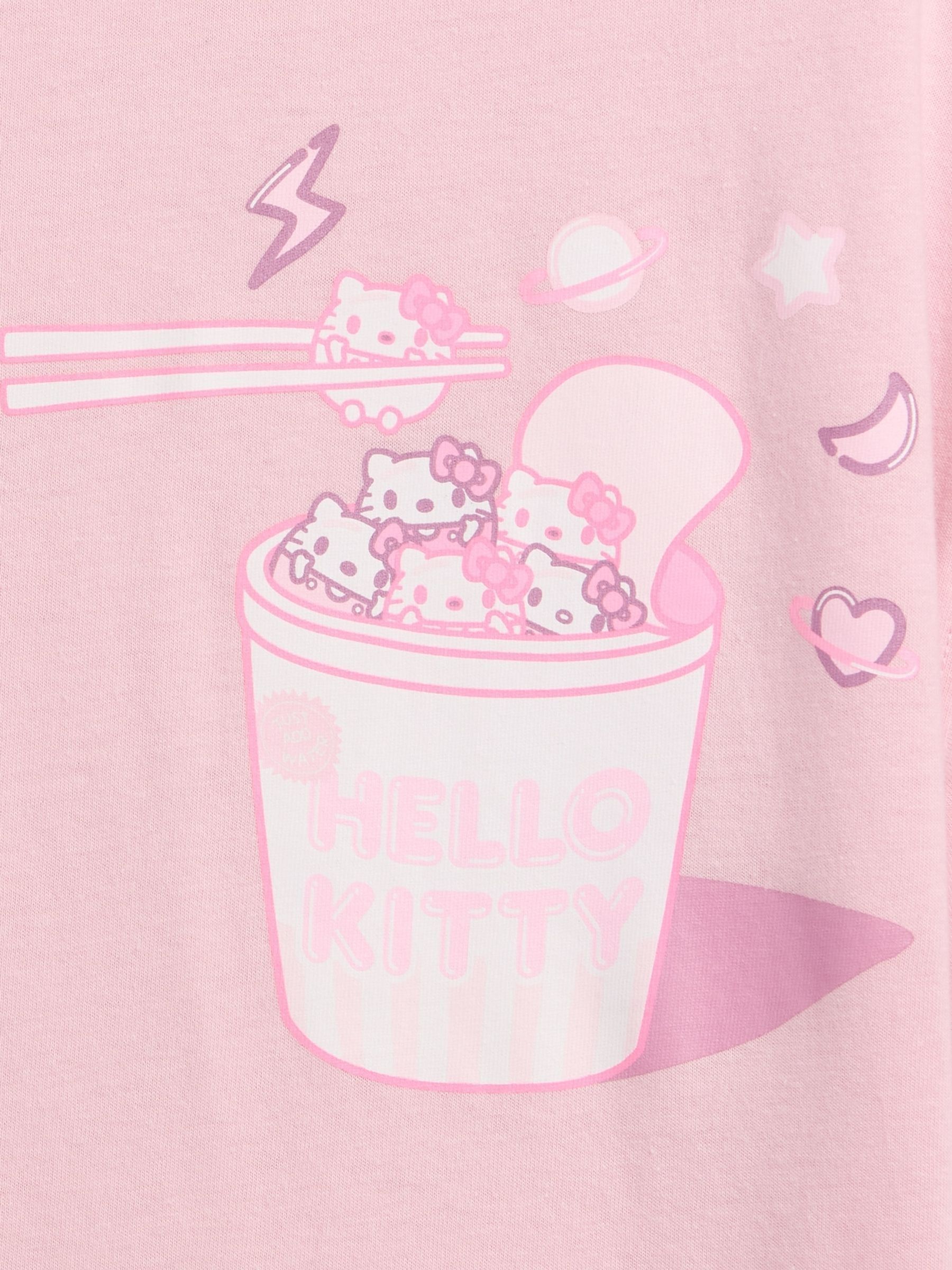 Pink Hello Kitty Oversized Graphic Short Sleeve T-Shirt - Image 5 of 5