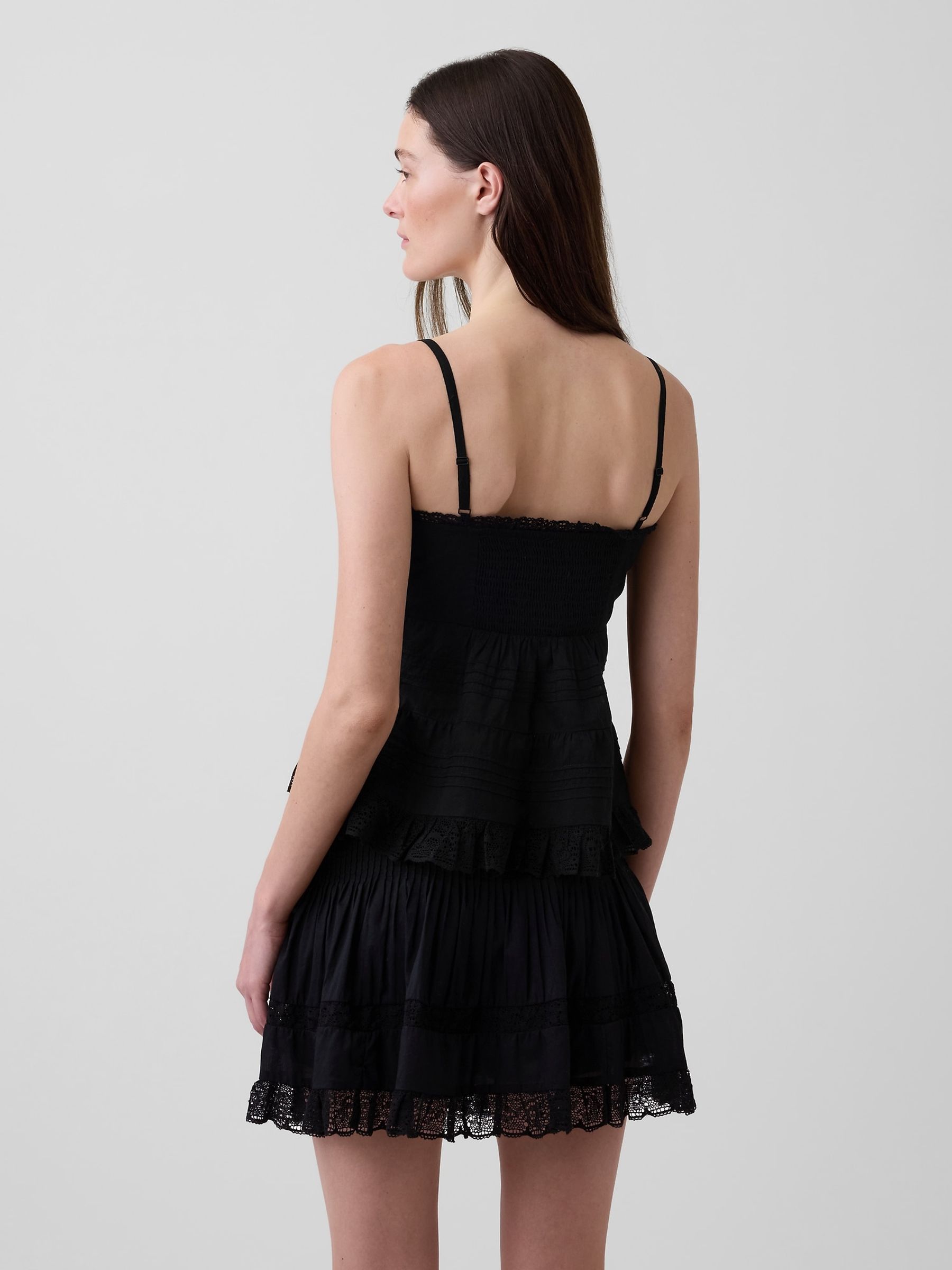 Black Lace-Trim Cami - Image 2 of 4