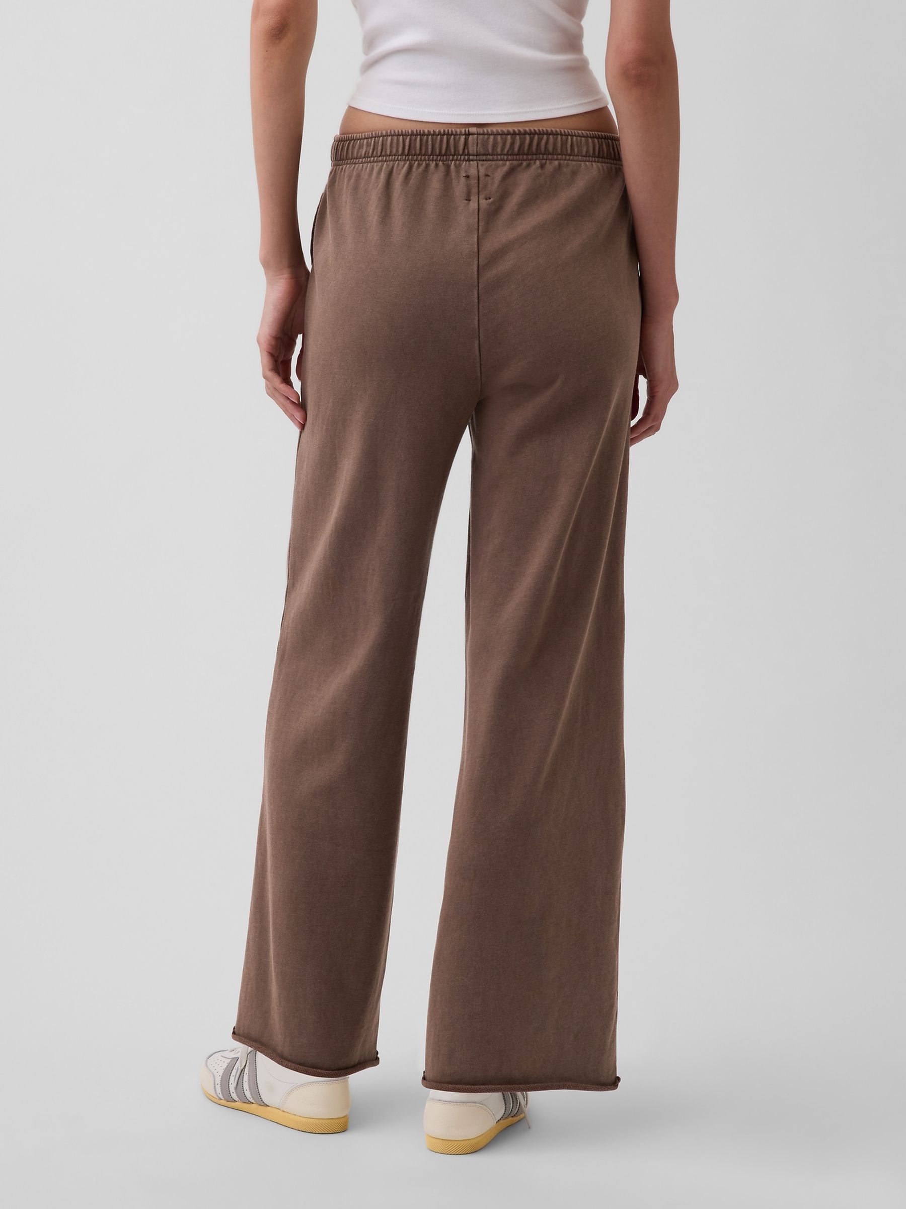 Brown VintageSoft Terry Wide-Leg Joggers - Image 2 of 5