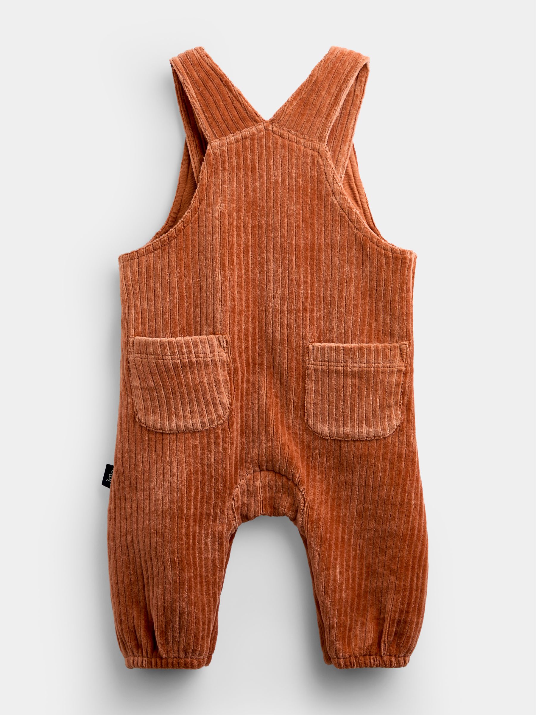 Orange Pumpkin 2-Piece Dungaree & Bodysuit Set - Image 5 of 7