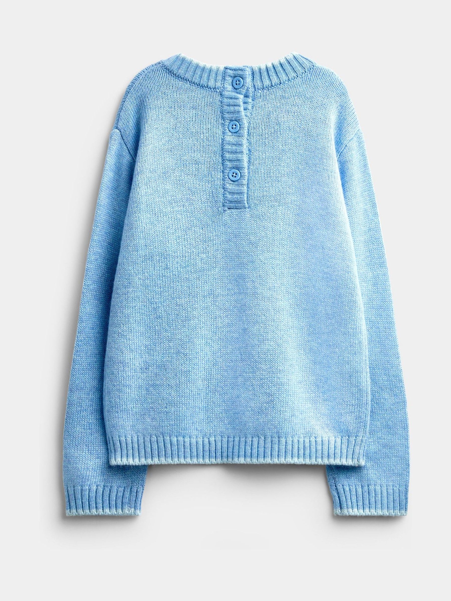 Blue Highland Cow Embroidered Jumper - Image 2 of 4 Blue Highland Cow Embroidered Jumper - Image 2 of 4