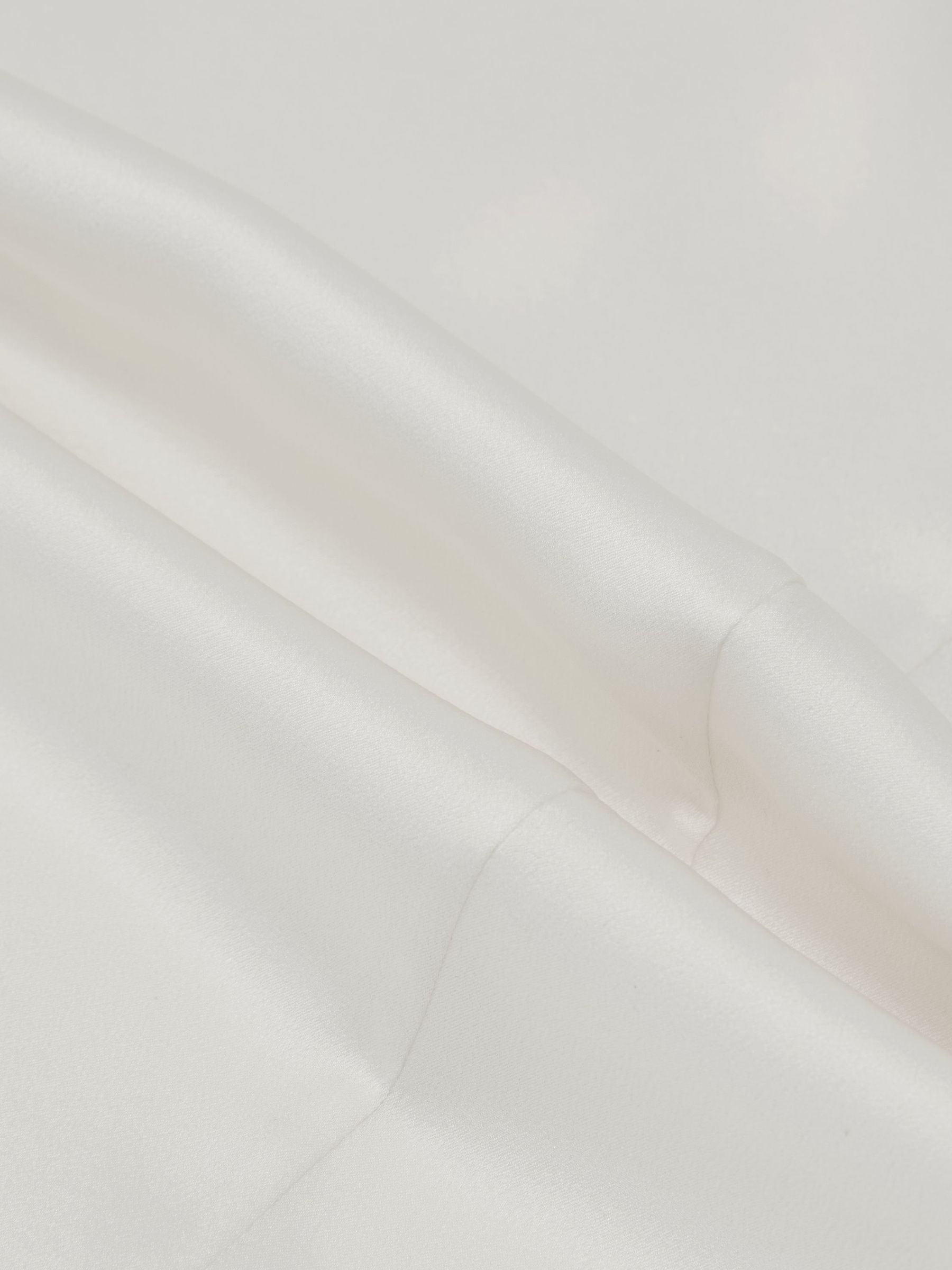 Silk Short-Sleeve Top in Ivory - Image 6 of 6