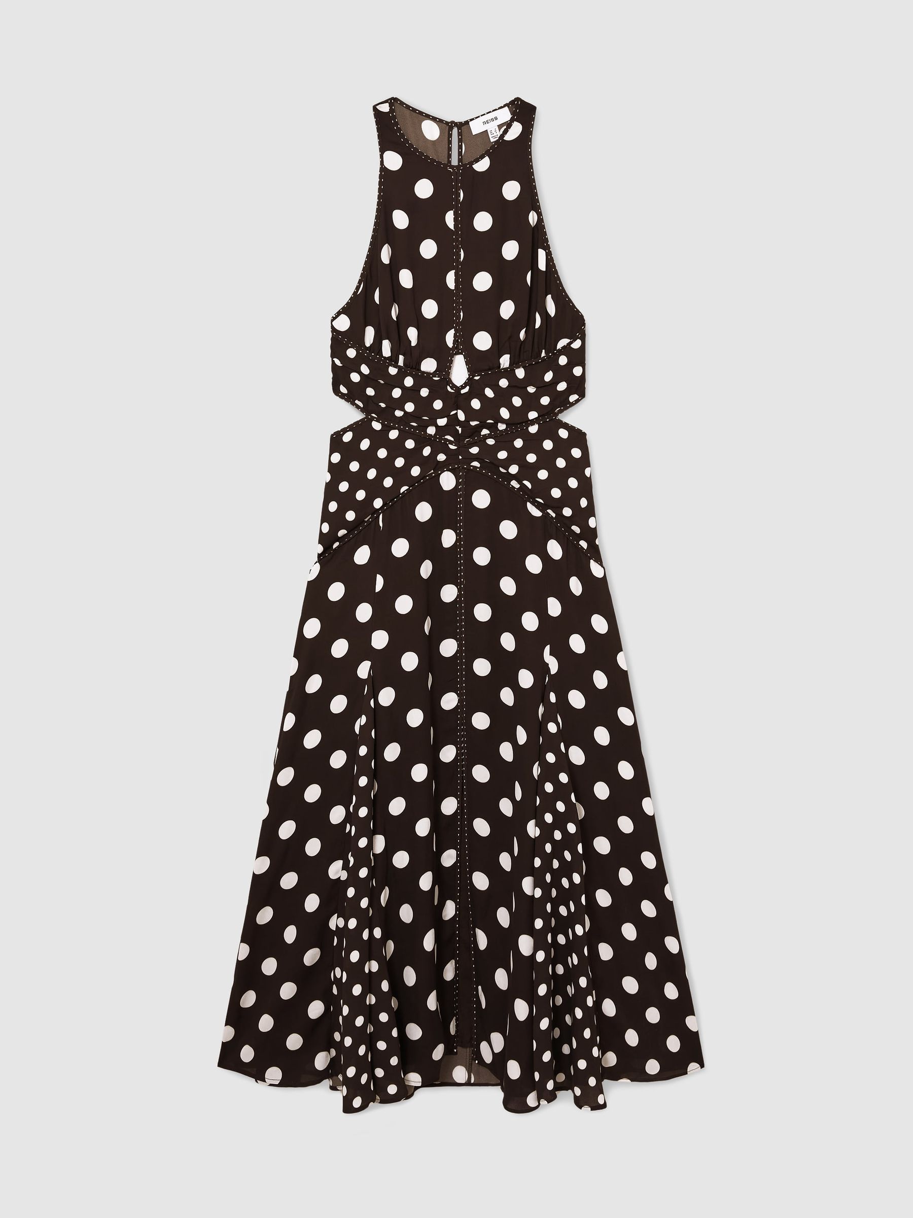 Dress in Chocolate Brown/Ivory - Image 2 of 7