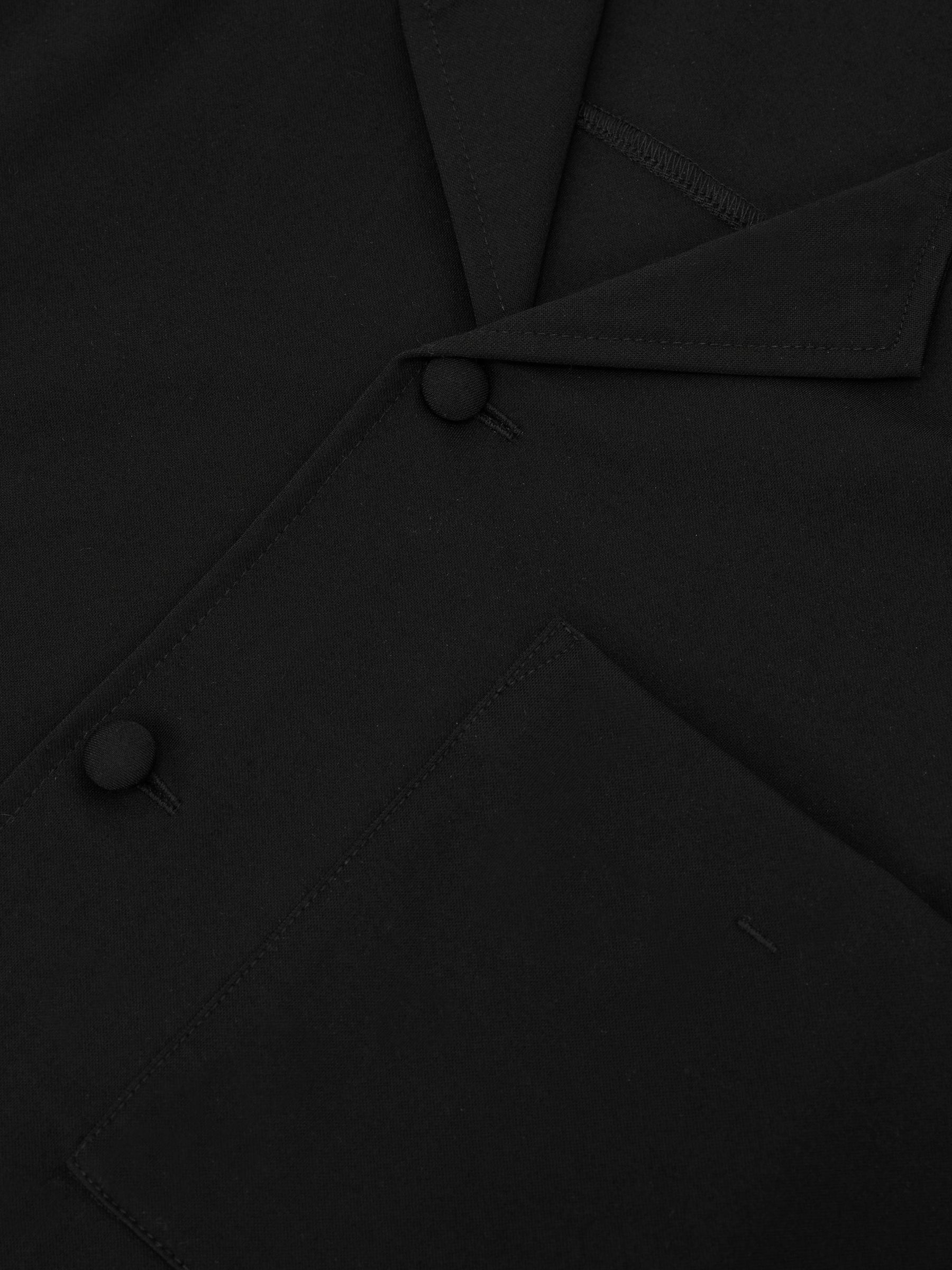 Cuban-Collar Short-Sleeve Shirt in Black - Image 6 of 6