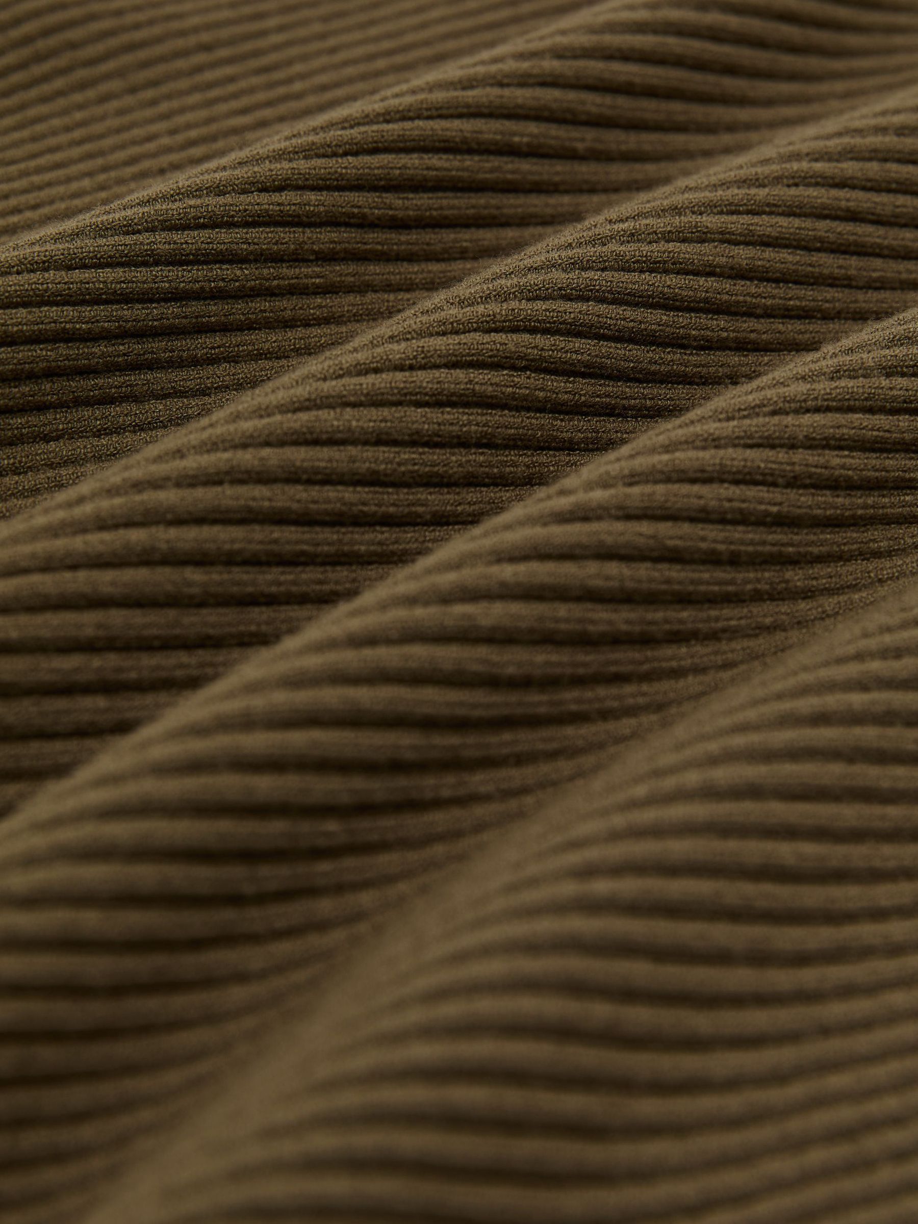 Asymmetric Draped Knitted Jumper in Khaki Green - Image 6 of 6